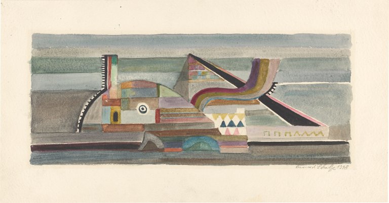Auf diesem Bild ist das folgende Kunstwerk zu sehen: Bernard Schultze. Ohne Titel. 1948.