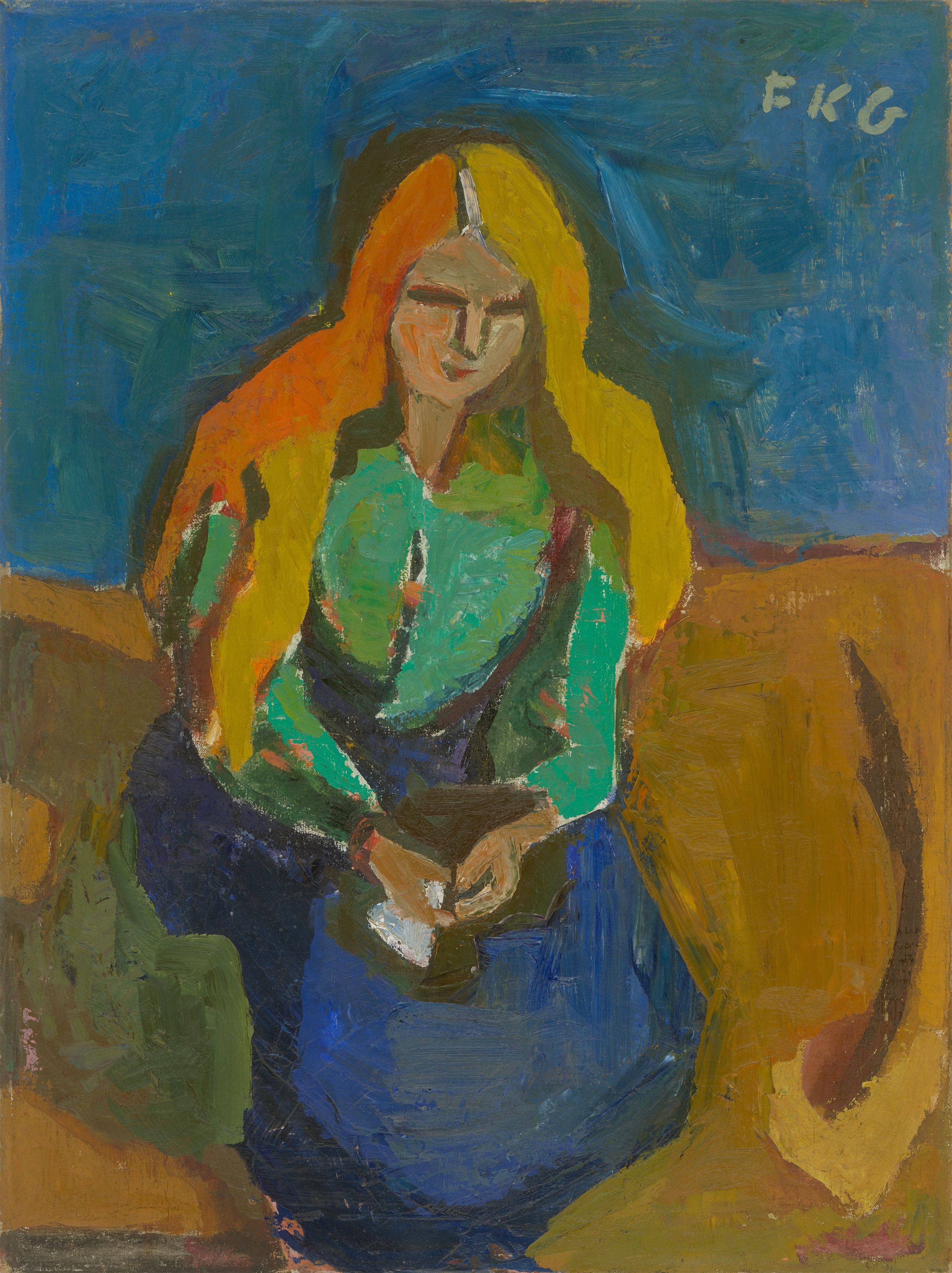 This picture shows the following artwork: Friedrich Karl Gotsch. ”Die Rotblonde”. 1926/1948.