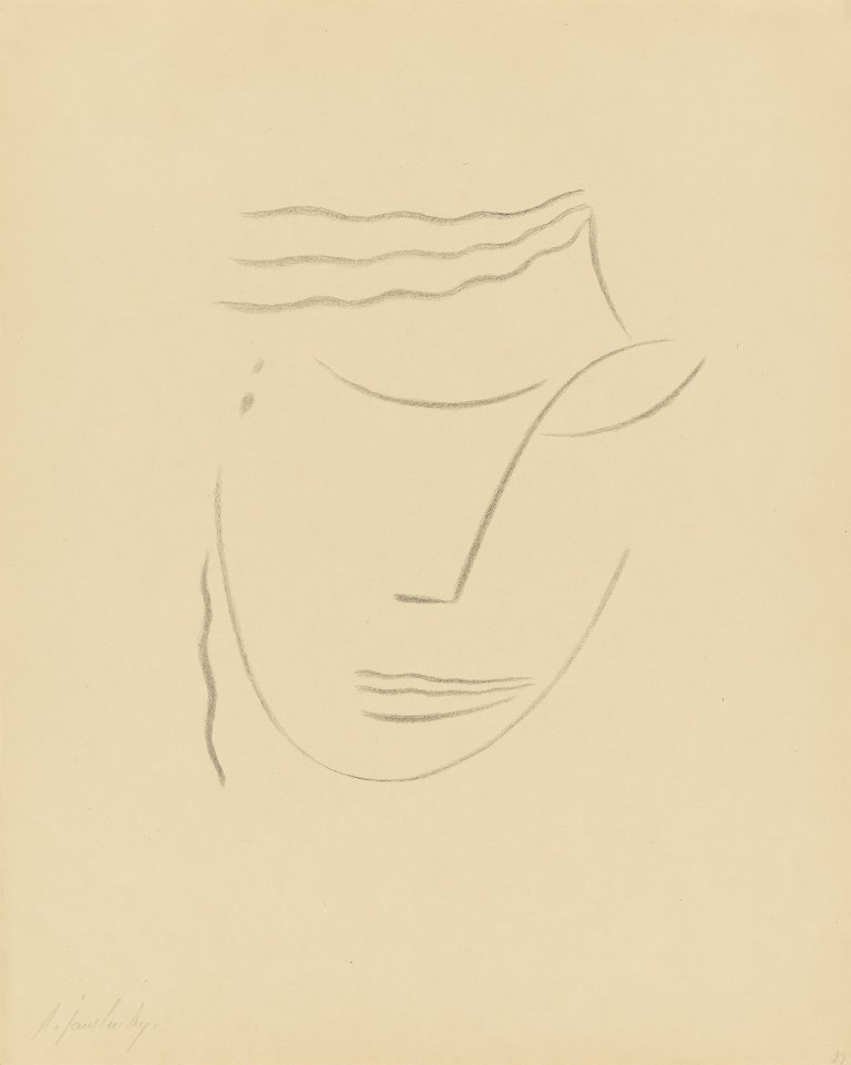 This picture shows the following artwork: Alexej von Jawlensky. ”Kopf III”. 1922.