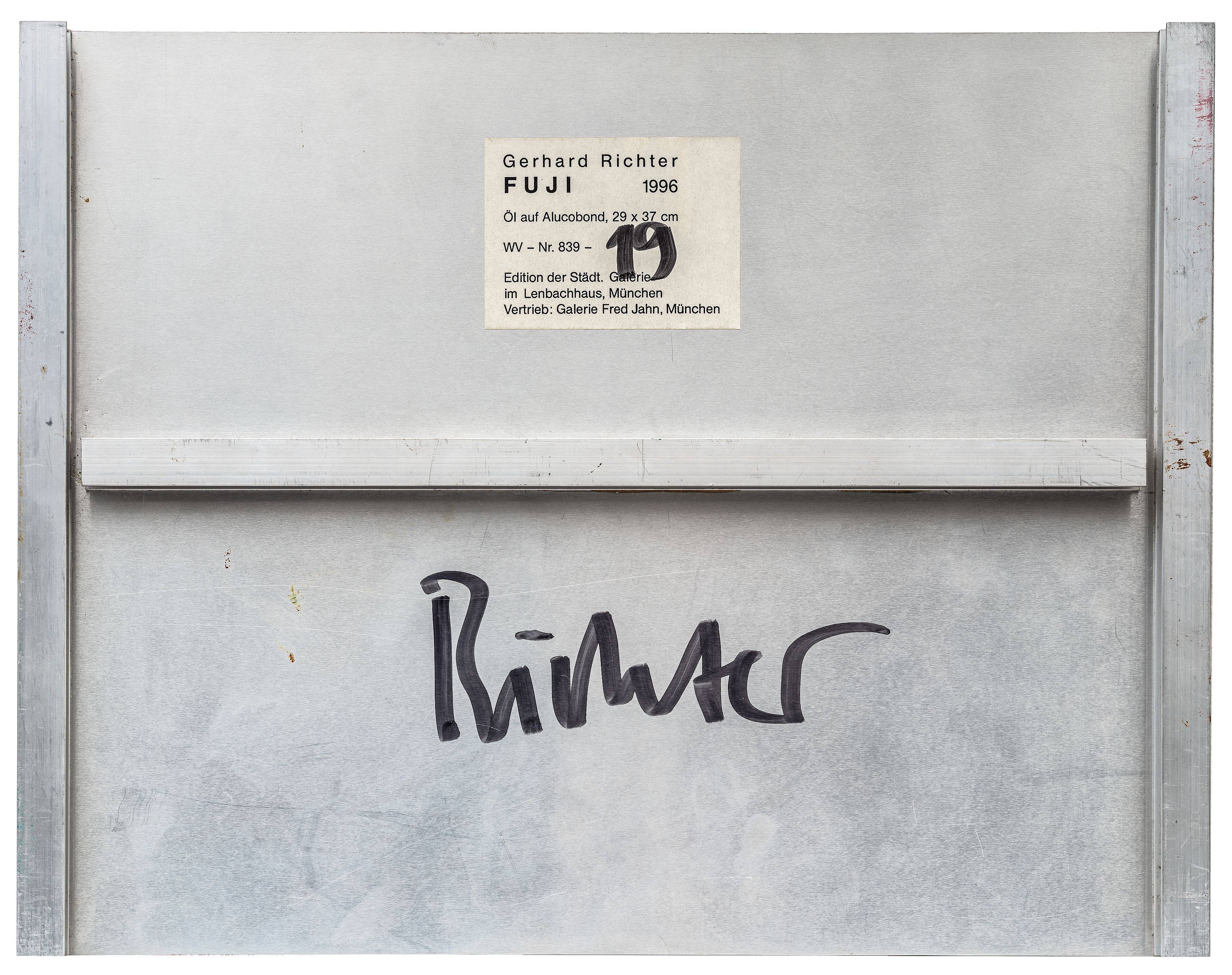 Auf diesem Bild ist das folgende Kunstwerk zu sehen: Gerhard Richter. „Fuji“. 1996.