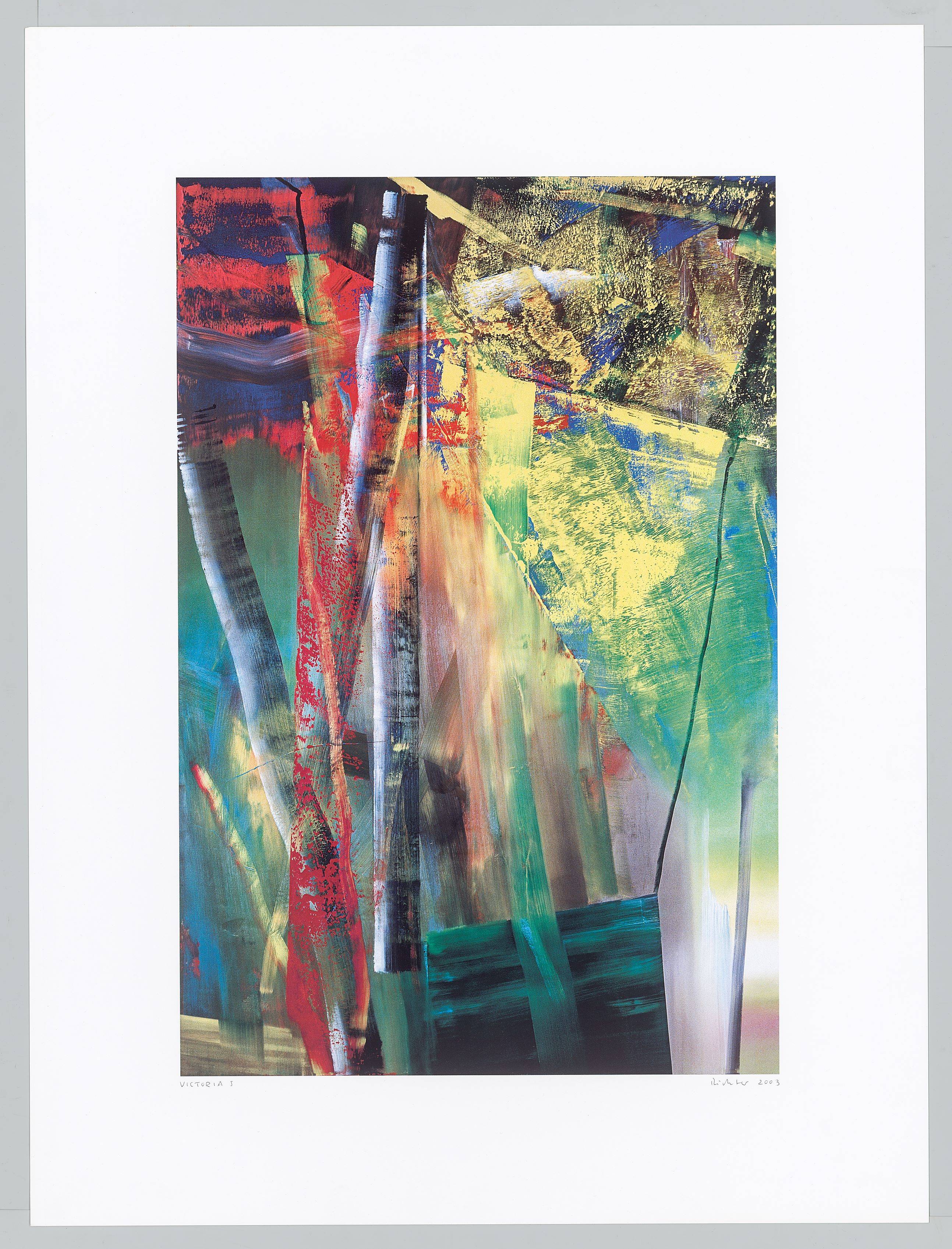 Auf diesem Bild ist das folgende Kunstwerk zu sehen: Gerhard Richter. „Victoria I“ und „Victoria II“. 2003.