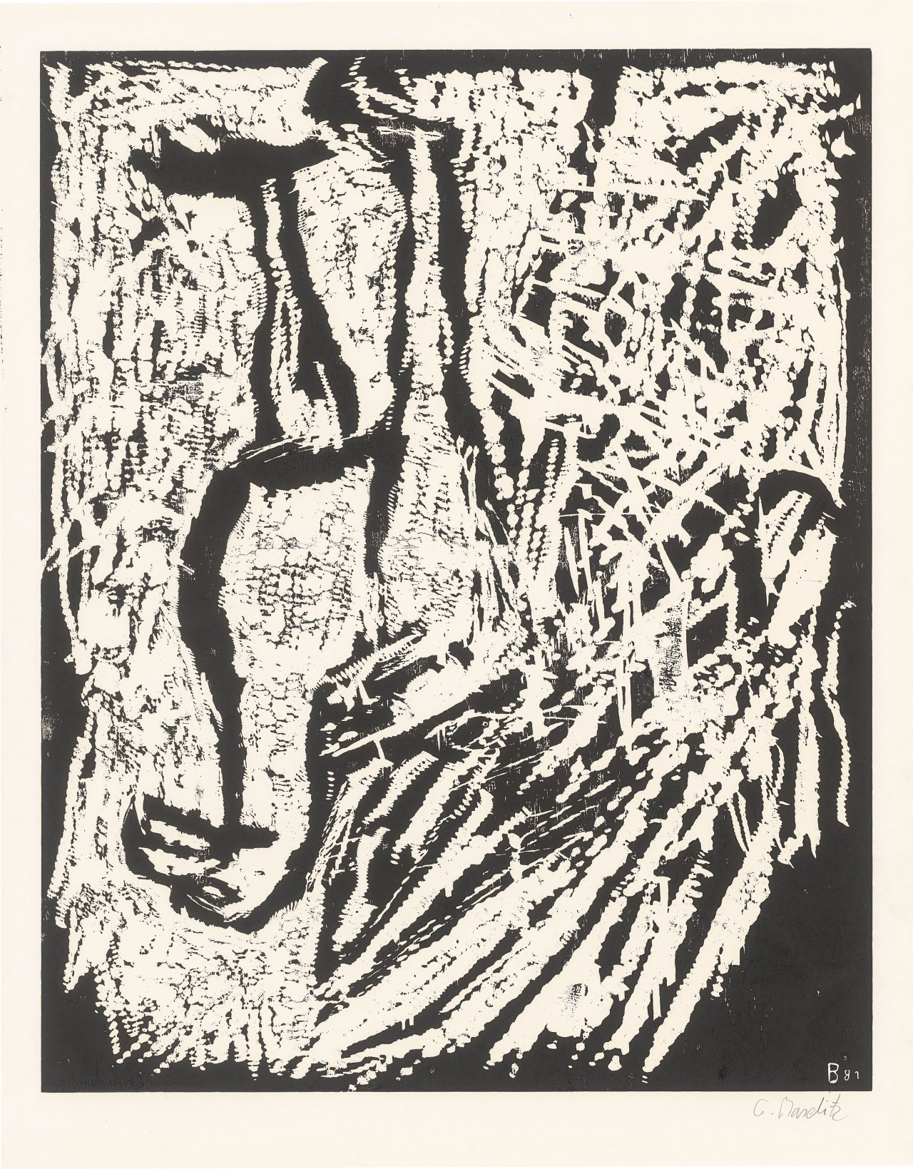 This picture shows the following artwork: Georg Baselitz. ”Adler”. 1981.