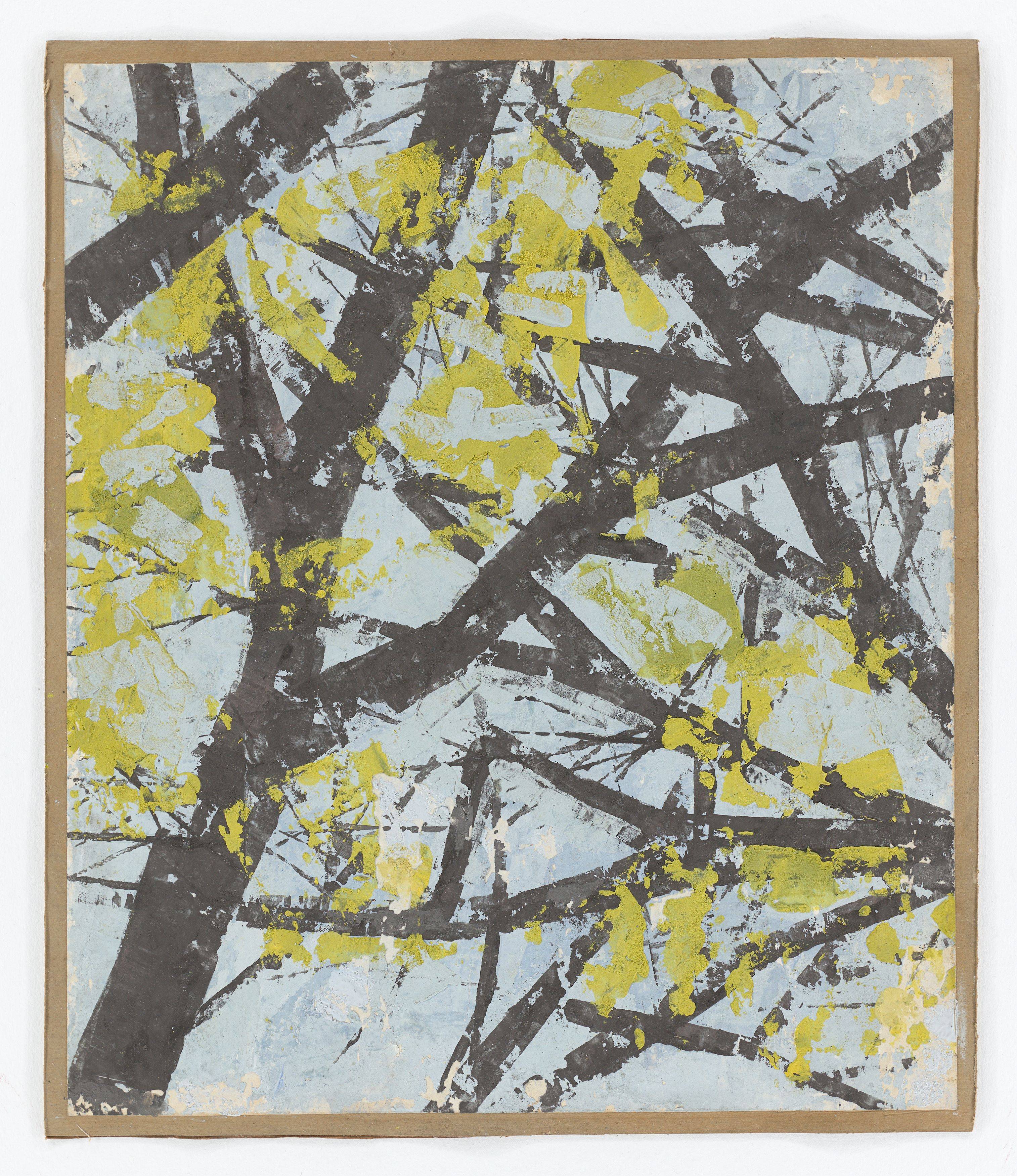 This picture shows the following artwork: Hermann Glöckner. ”Im Großen Garten”. 1957.