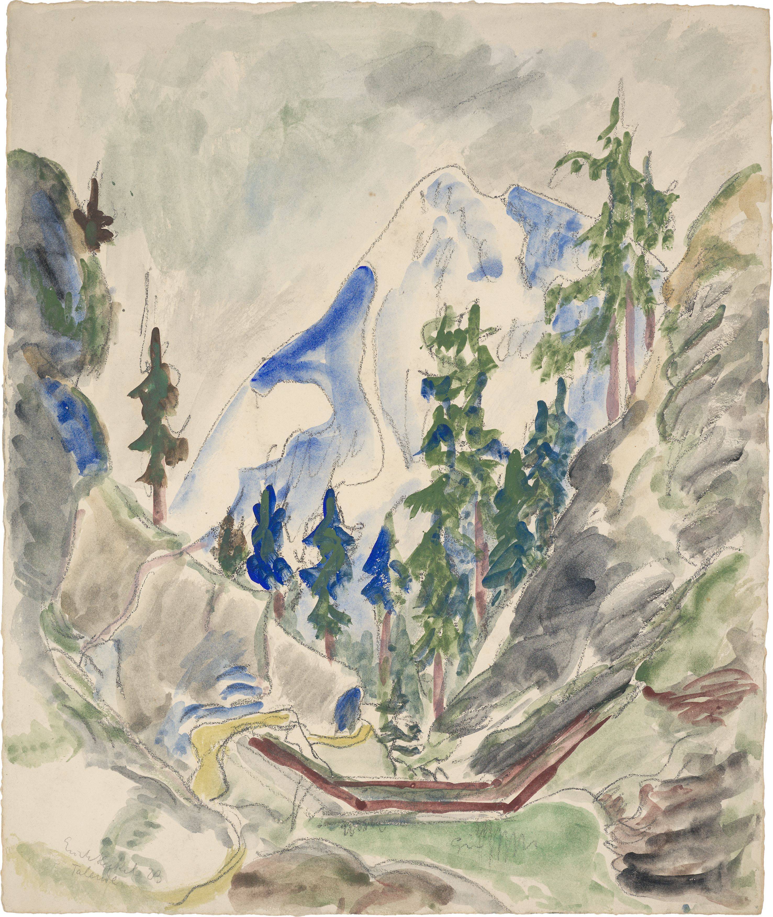 This picture shows the following artwork: Erich Heckel. ”Talende”. 1923.