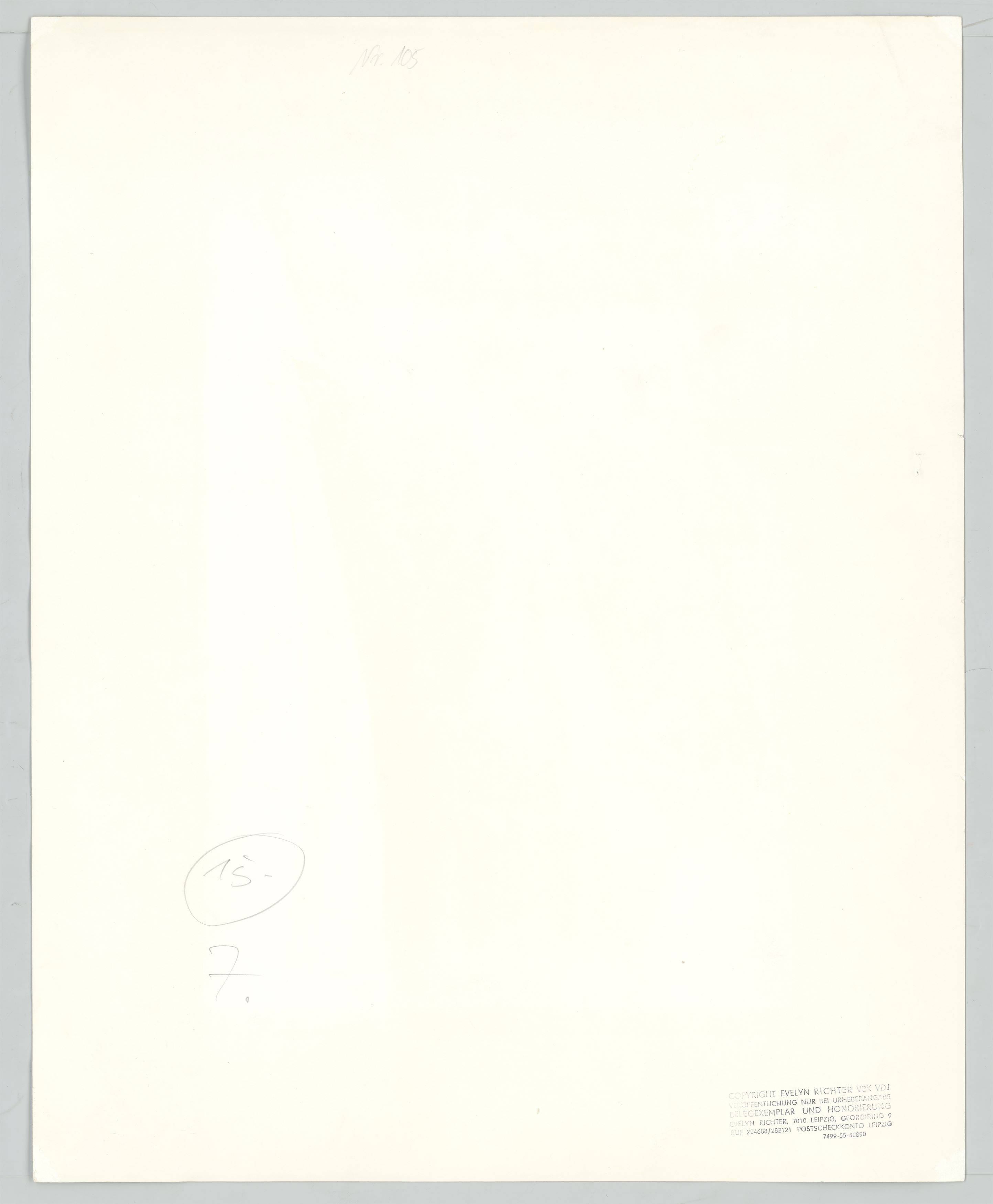 This picture shows the following artwork: Evelyn Richter. Musician Portraits. 1968–1975.