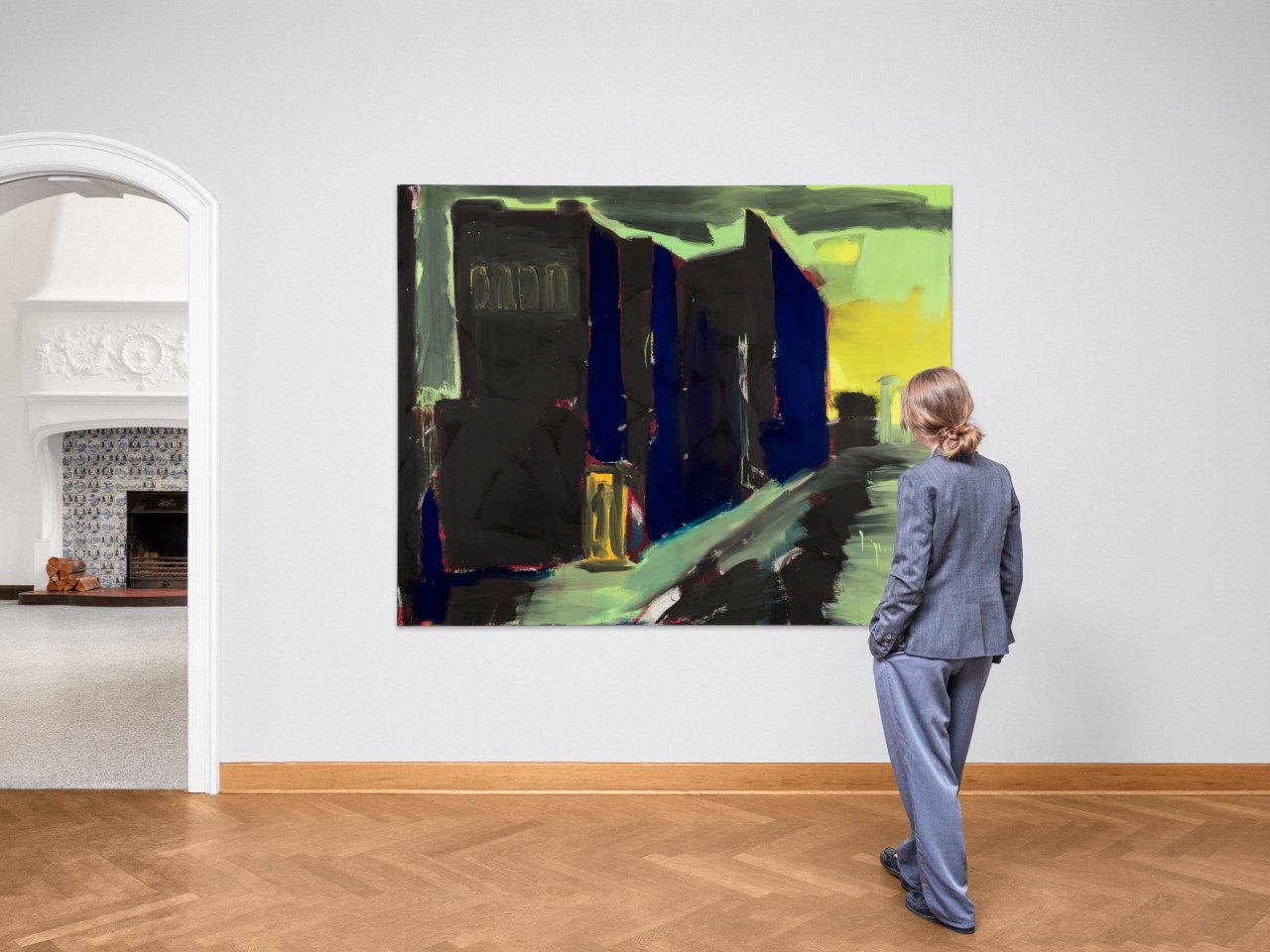 This picture shows the following artwork: Rainer Fetting. ”Moritzplatz I”. 1980.