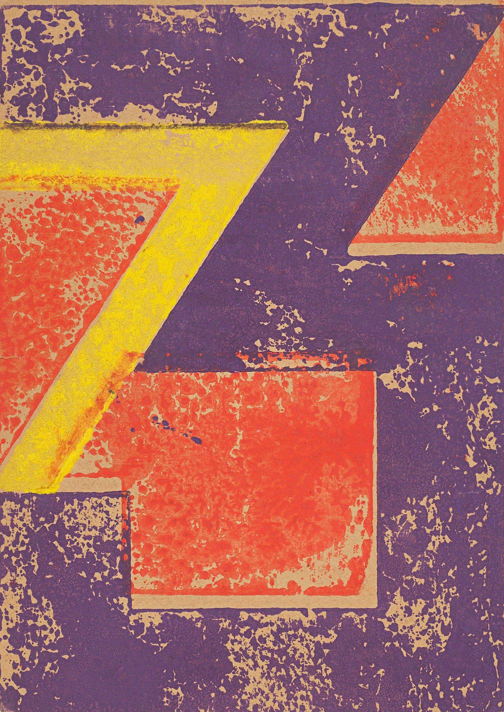 This picture shows the following artwork: Hermann Glöckner. Untitled. Circa 1973.