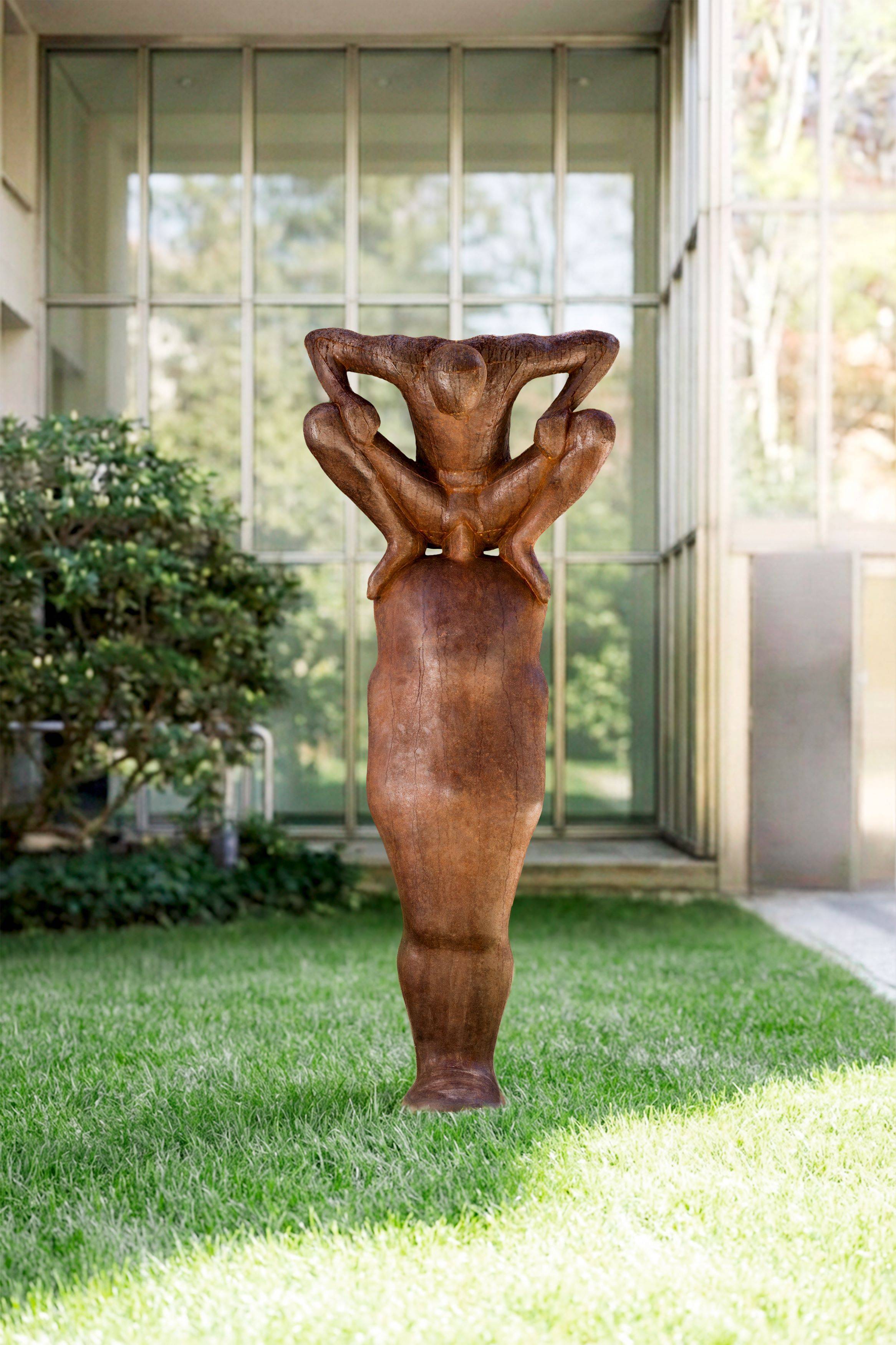 This picture shows the following artwork: Antony Gormley. Bearing II. 1995.