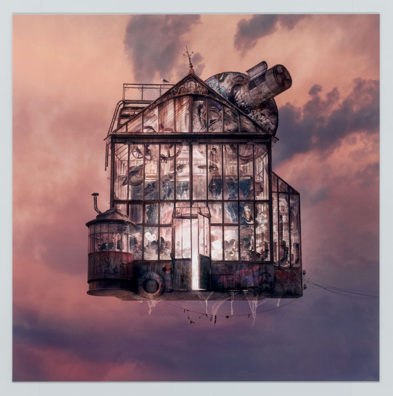 This picture shows the following artwork: Laurent Chéhère. ”To the Moon”. 2018.