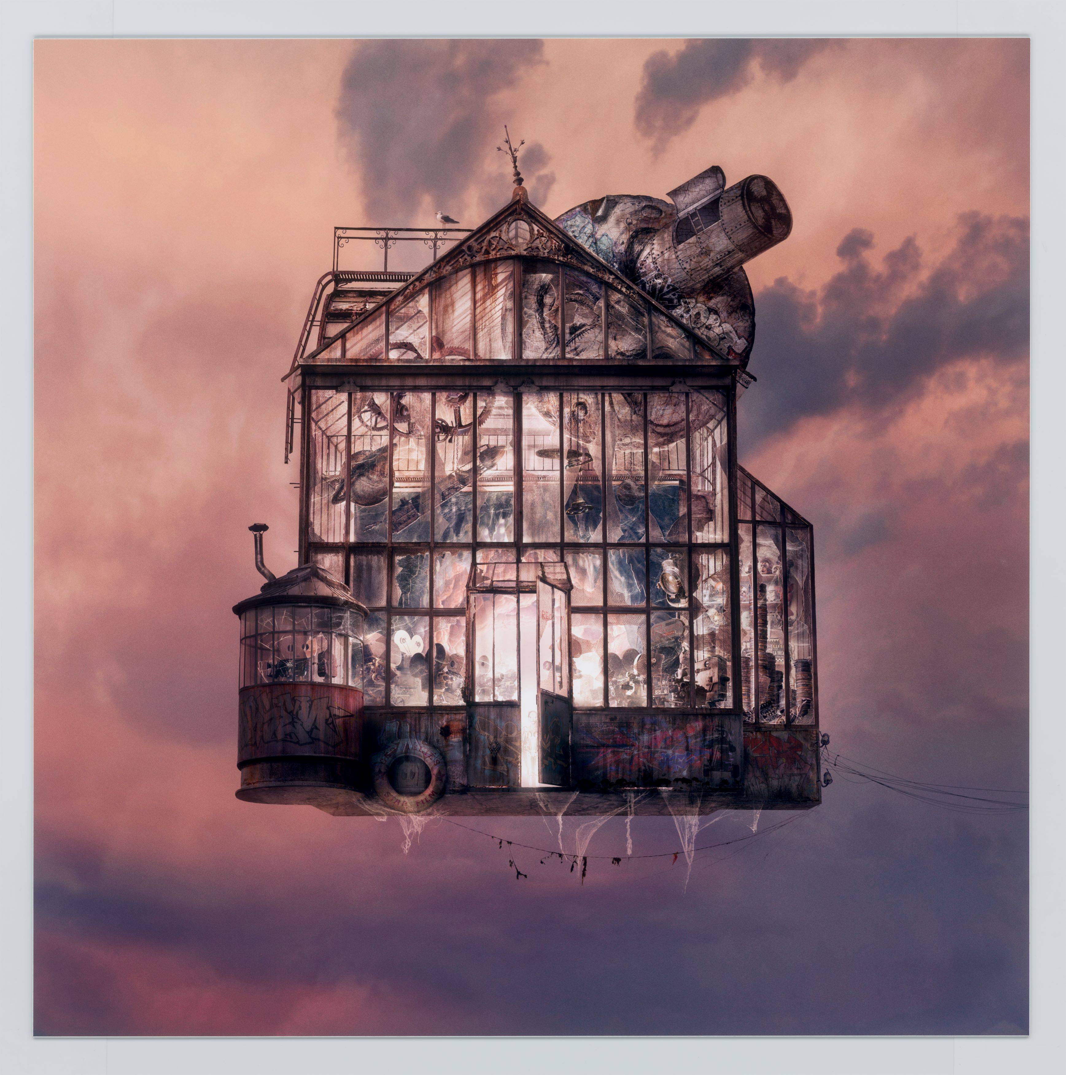 This picture shows the following artwork: Laurent Chéhère. ”To the Moon”. 2018.