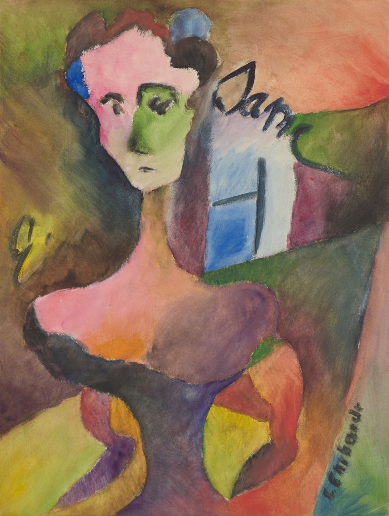 This picture shows the following artwork: Curt Ehrhardt. ”Eine Dame”. 1920.