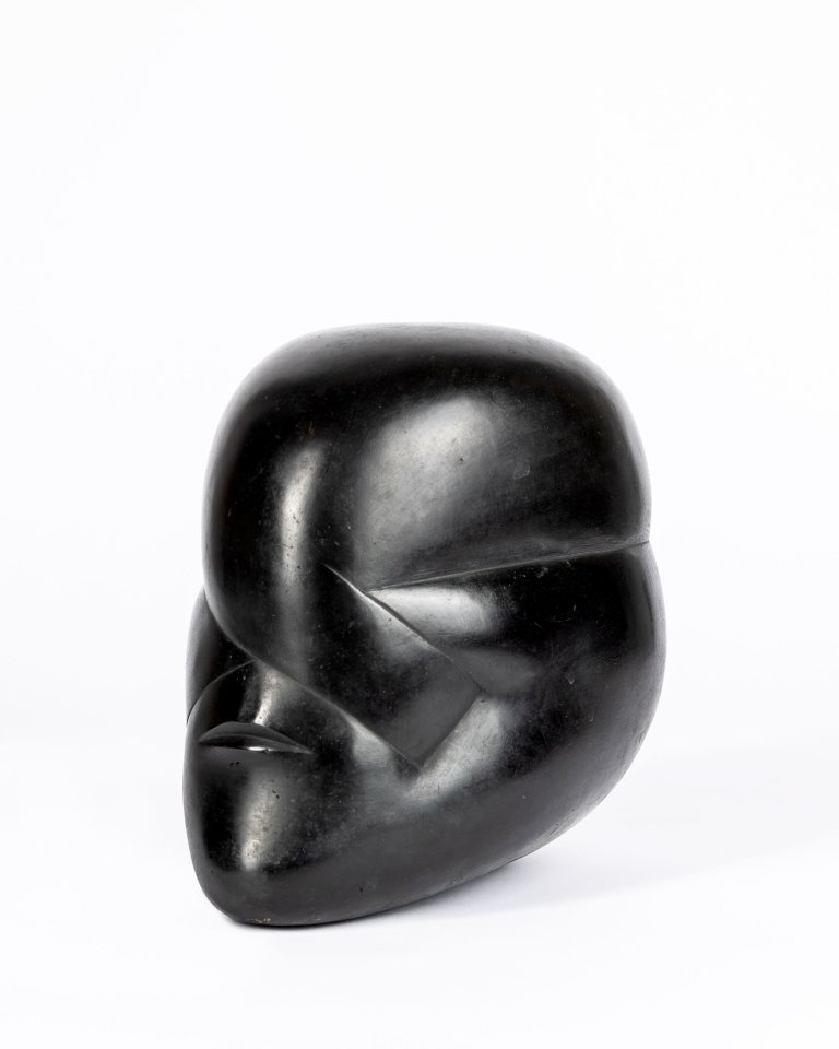 This picture shows the following artwork: Hede Bühl. ”Kopf mit Kreuzbinde”. 1977.