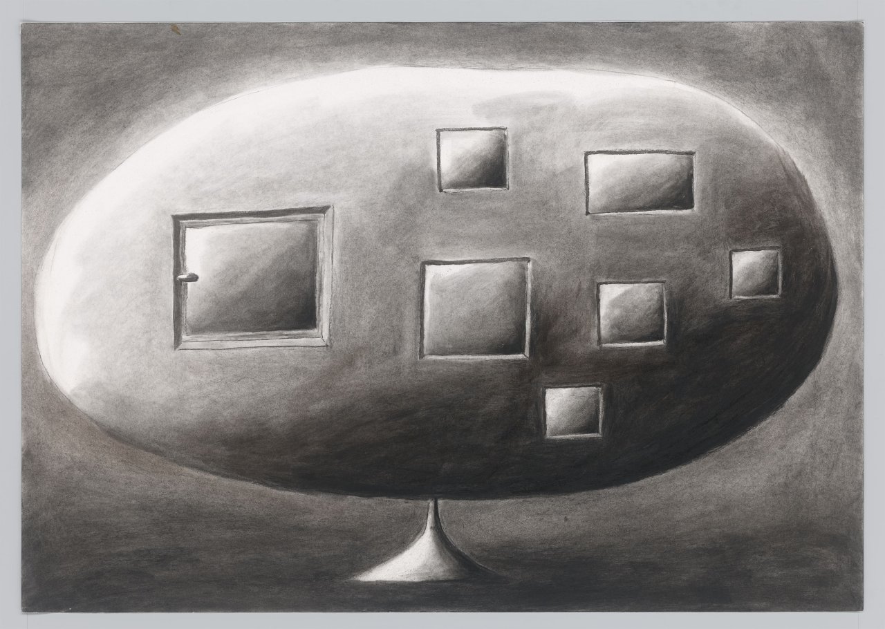 This picture shows the following artwork: Andreas Schulze. ”Haus”. 1989.