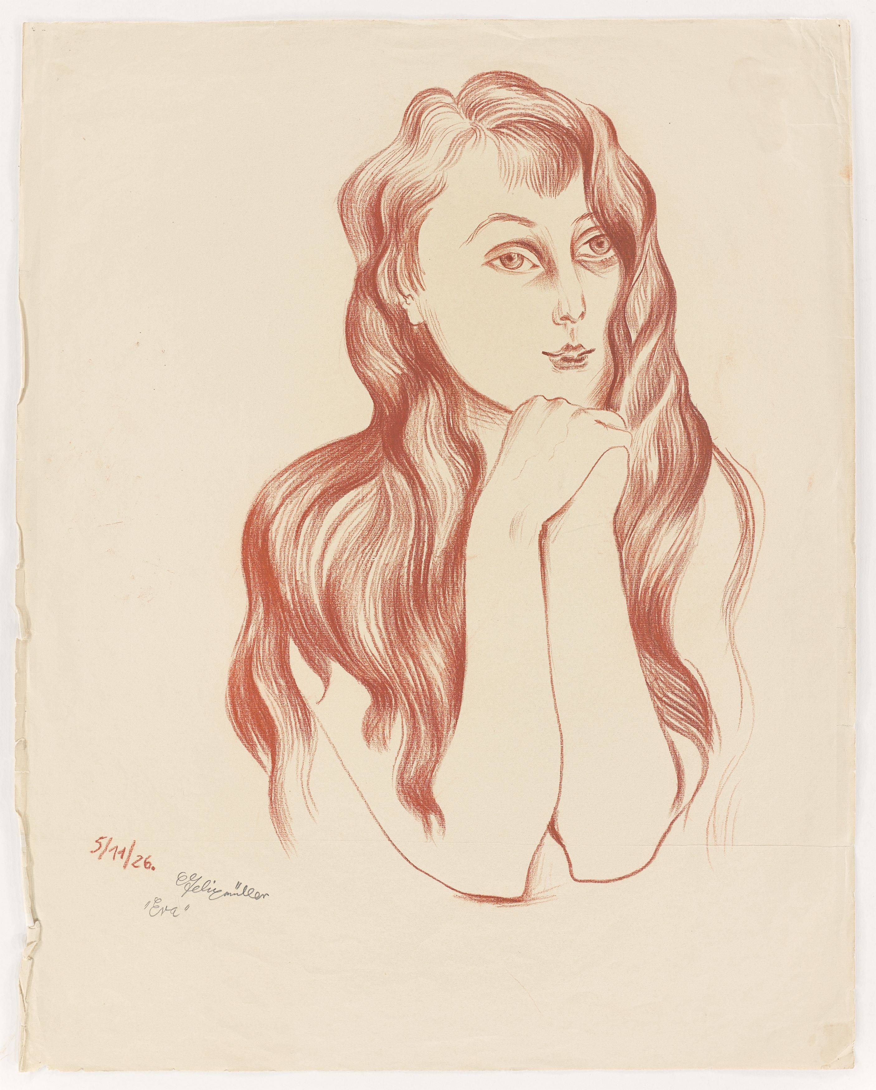 This picture shows the following artwork: Conrad Felixmüller. ”Eva”. 1926.