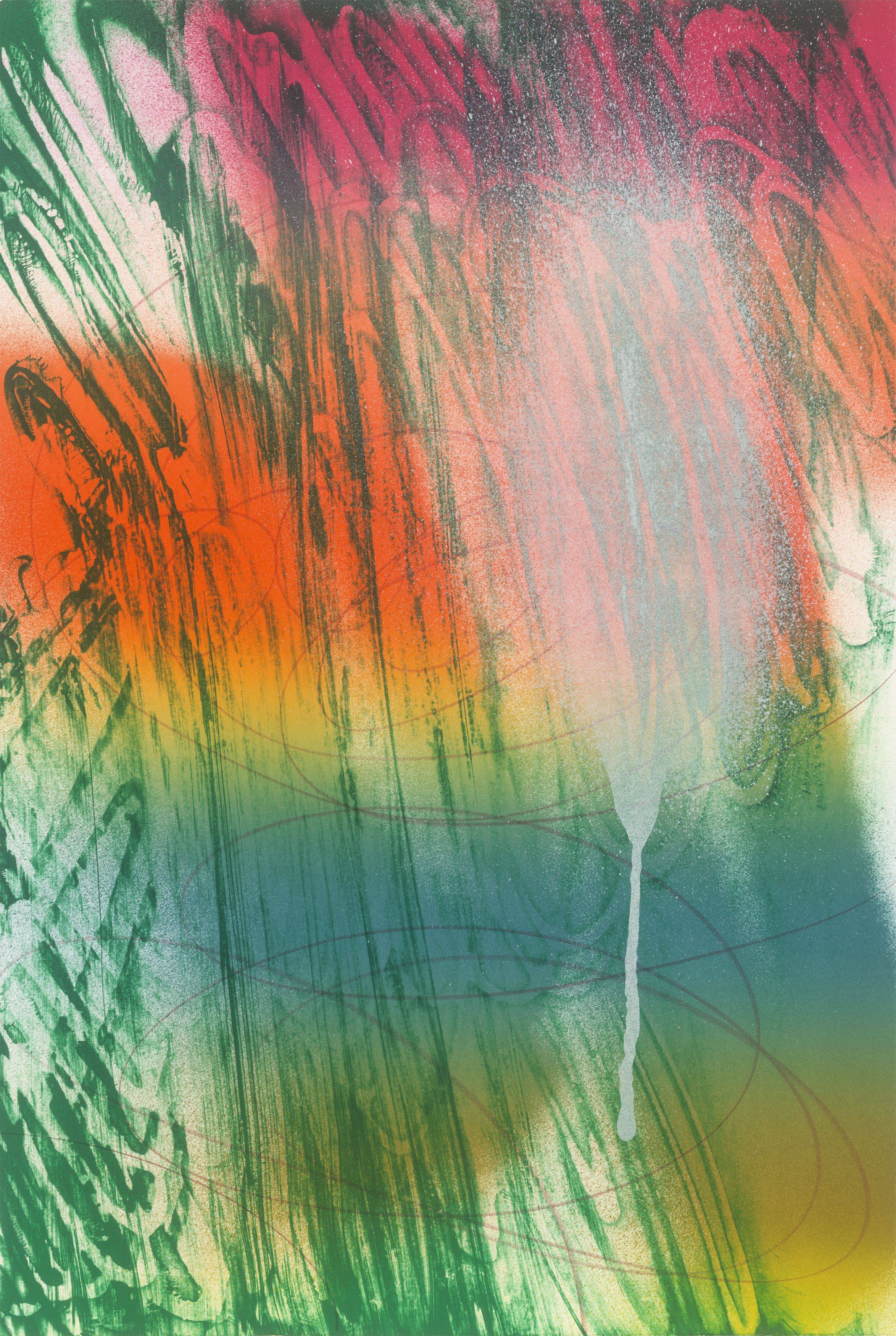 This picture shows the following artwork: Katharina Grosse. ”Fo' Faux Rocks”. 2007.