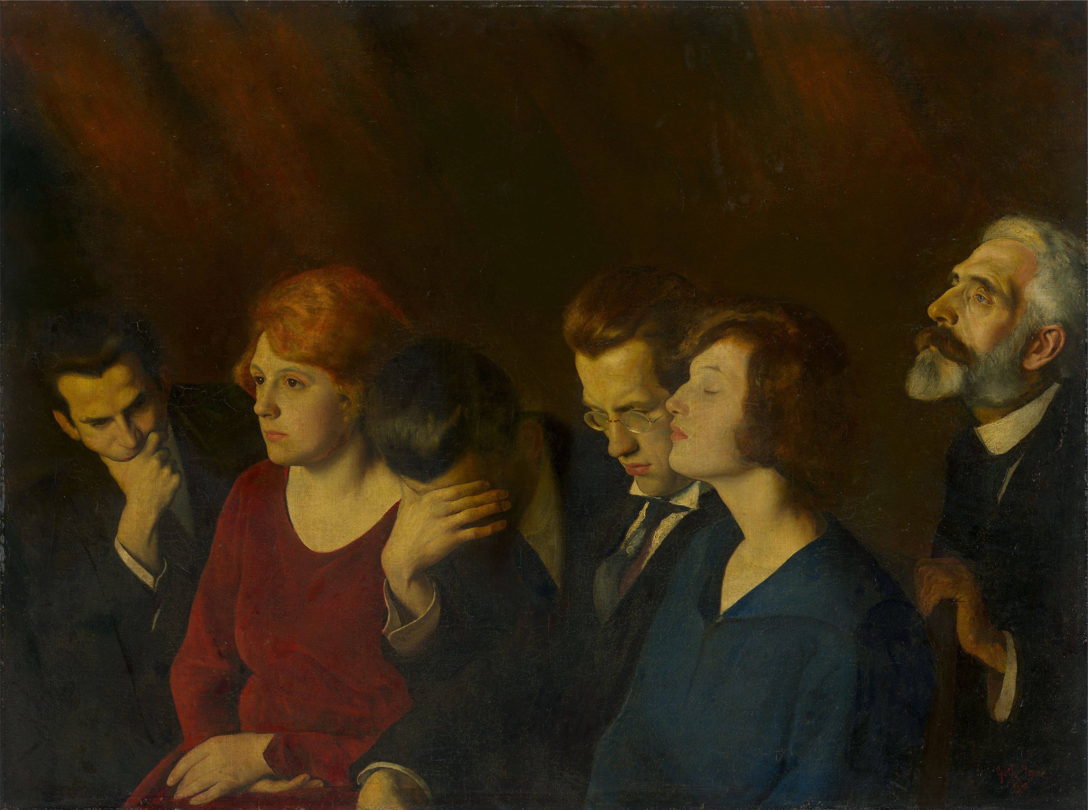 Auf diesem Bild ist das folgende Kunstwerk zu sehen: Imre Goth. Das Konzert (Berlin). 1920.