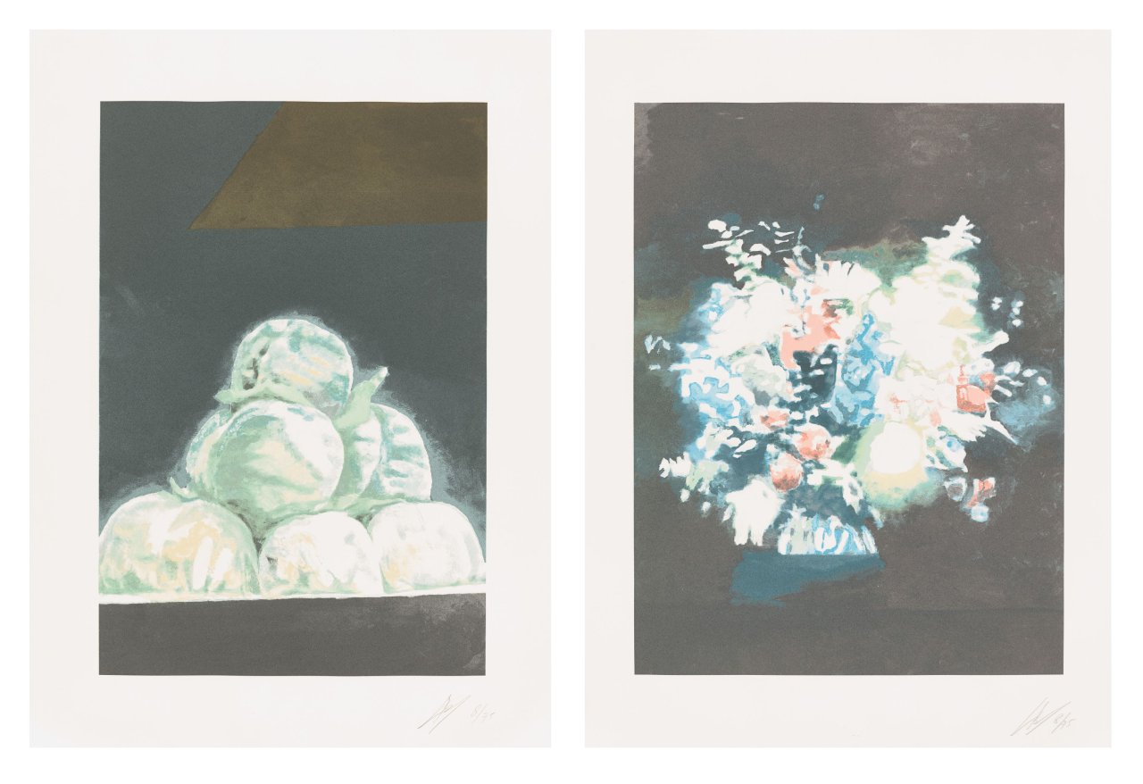 Auf diesem Bild ist das folgende Kunstwerk zu sehen: Luc Tuymans. „Peaches & Technicolor“. 2013.