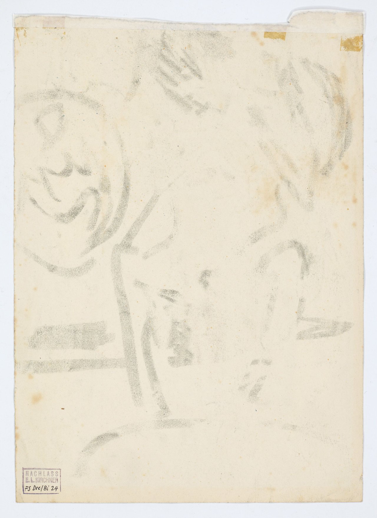 Auf diesem Bild ist das folgende Kunstwerk zu sehen: Ernst Ludwig Kirchner. Sitzende. Um 1910.