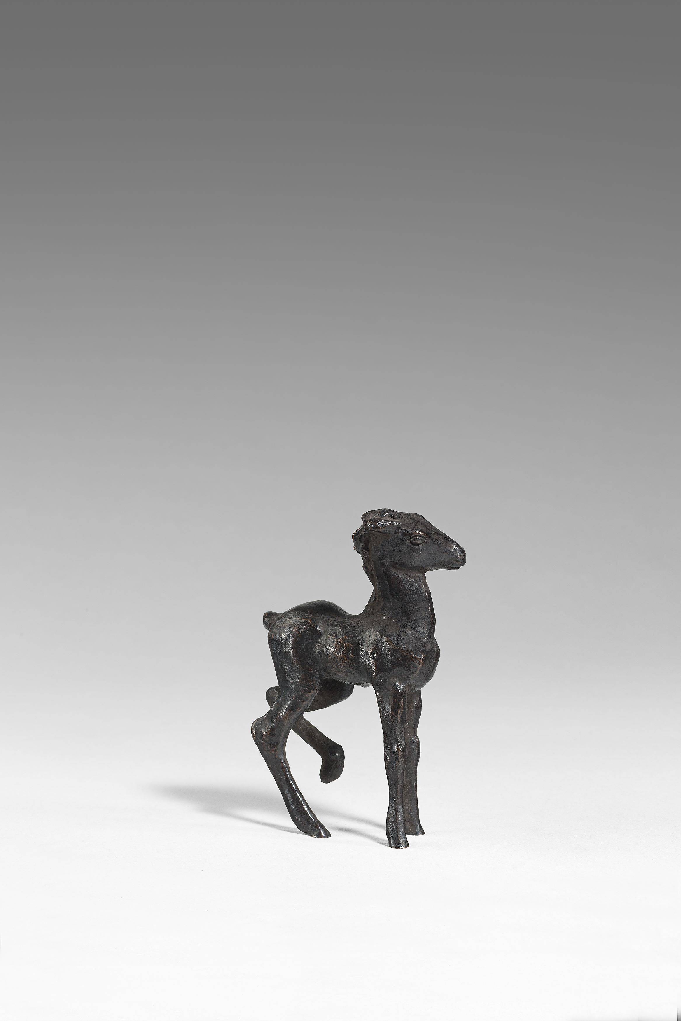 This picture shows the following artwork: Renée Sintenis. ”Ausschlagendes Fohlen”. 1919.