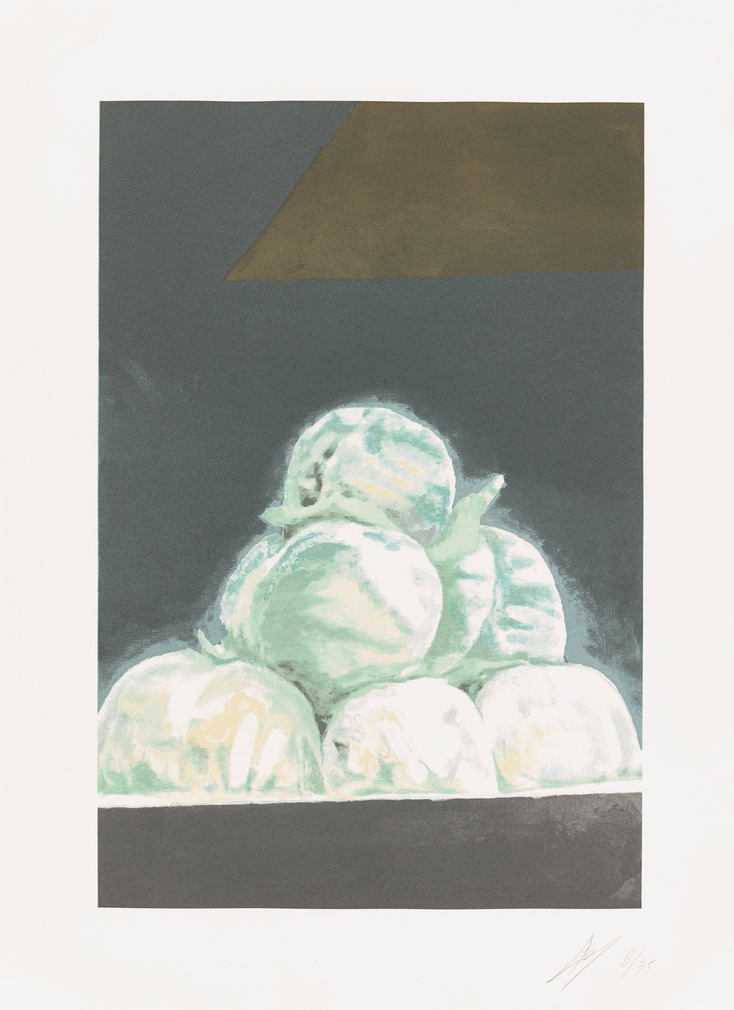 Auf diesem Bild ist das folgende Kunstwerk zu sehen: Luc Tuymans. „Peaches & Technicolor“. 2013.