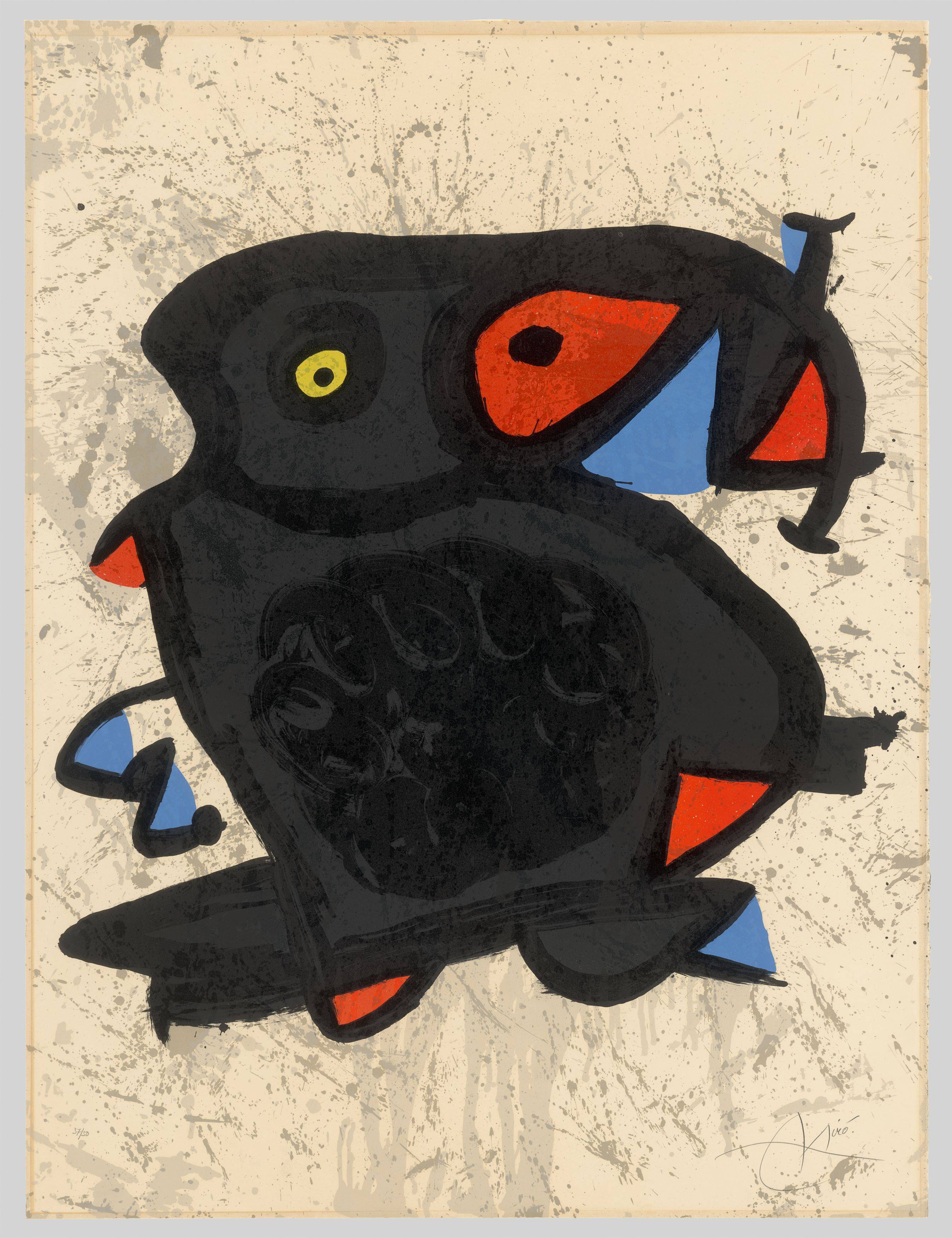 Auf diesem Bild ist das folgende Kunstwerk zu sehen: Joan Miró. „Grand Palais“. 1974.