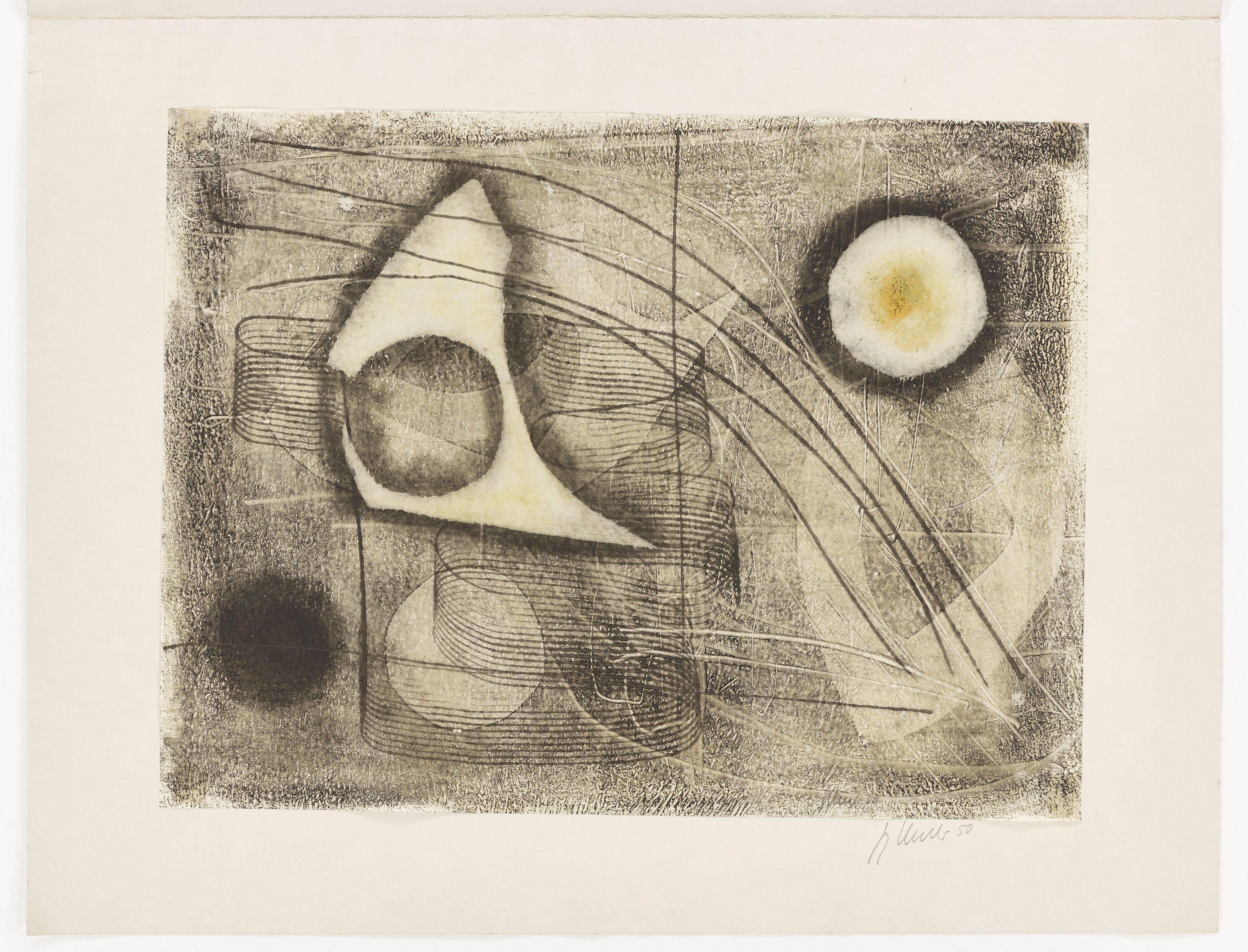 This picture shows the following artwork: Fritz Winter. Vor dem Tag (Before the day). 1950.
