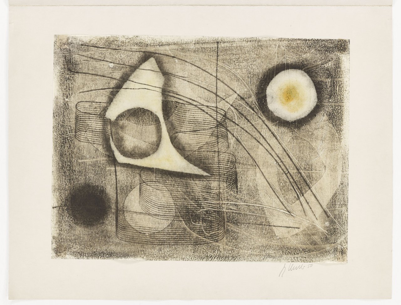 This picture shows the following artwork: Fritz Winter. Vor dem Tag (Before the day). 1950.