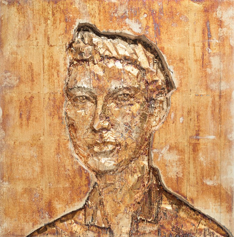 Auf diesem Bild ist das folgende Kunstwerk zu sehen: Stephan Balkenhol. Narziss. 2012.