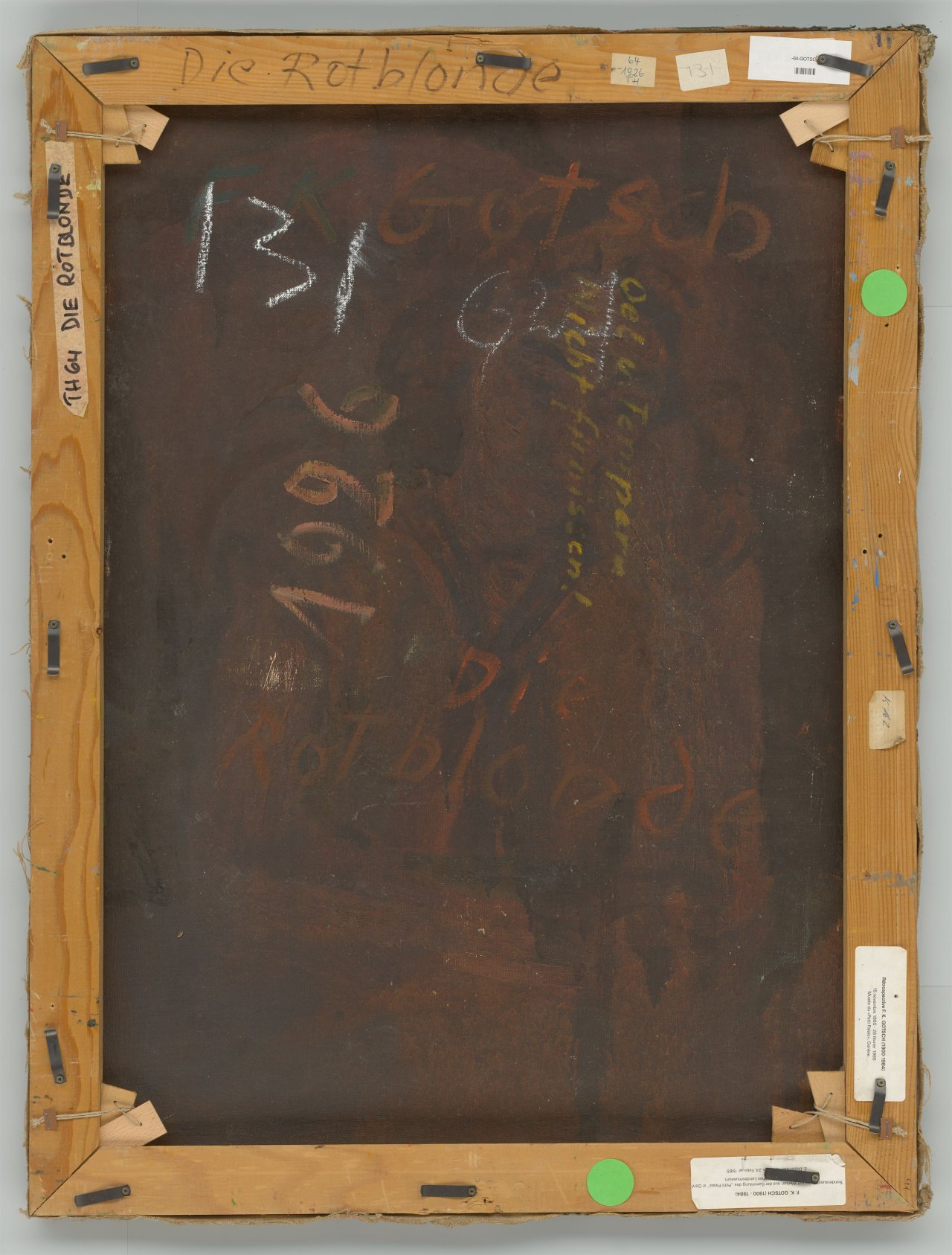 This picture shows the following artwork: Friedrich Karl Gotsch. ”Die Rotblonde”. 1926/1948.