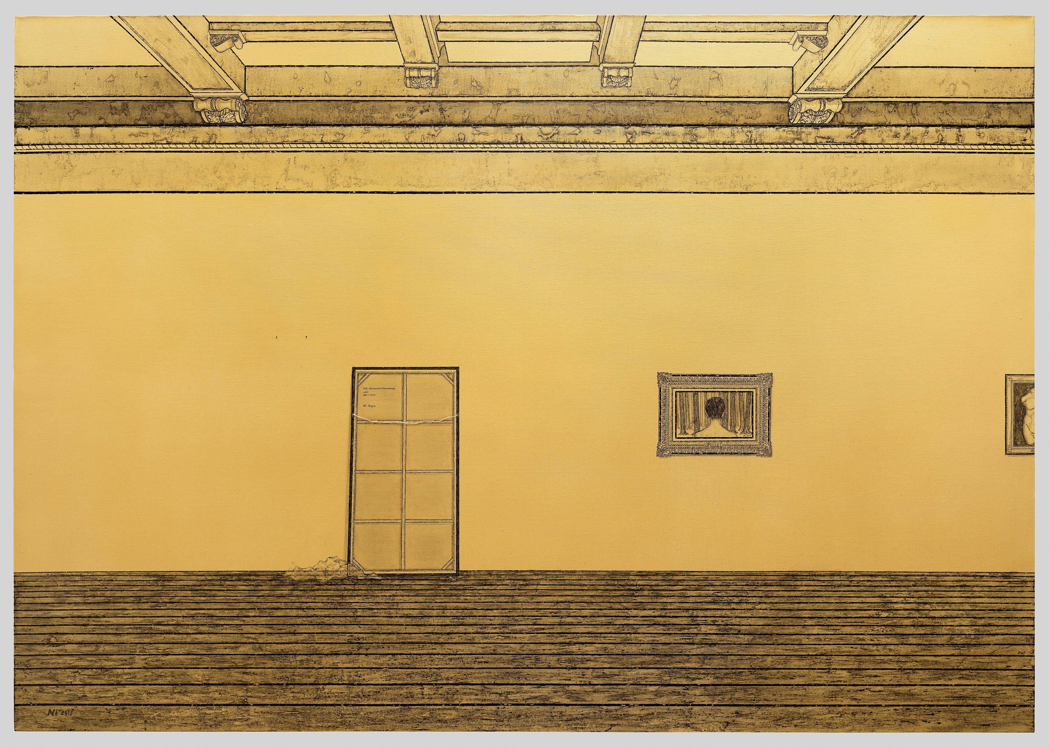 This picture shows the following artwork: Ni Youyu. Three Persons Who Can't Meet in the Same Museum. 2015.