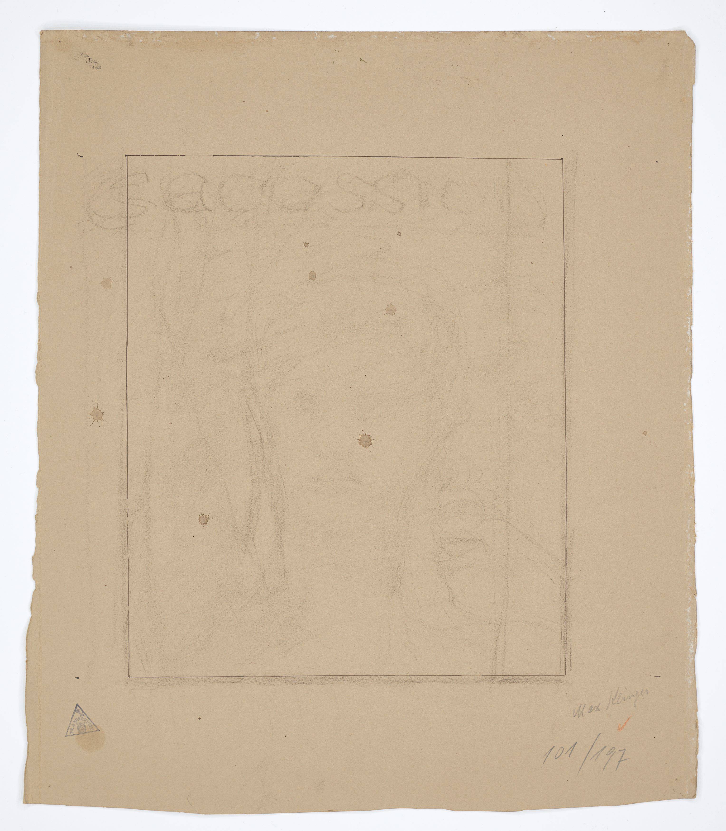 This picture shows the following artwork: Max Klinger. Portrait of a Young Woman. Before 1913.
