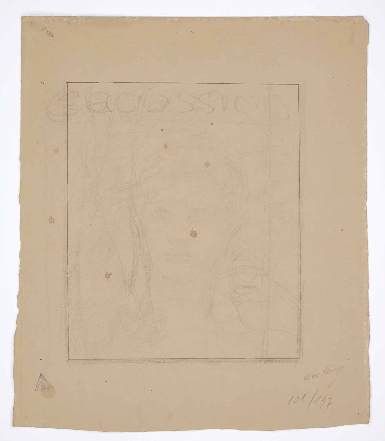 This picture shows the following artwork: Max Klinger. Portrait of a Young Woman. Before 1913.