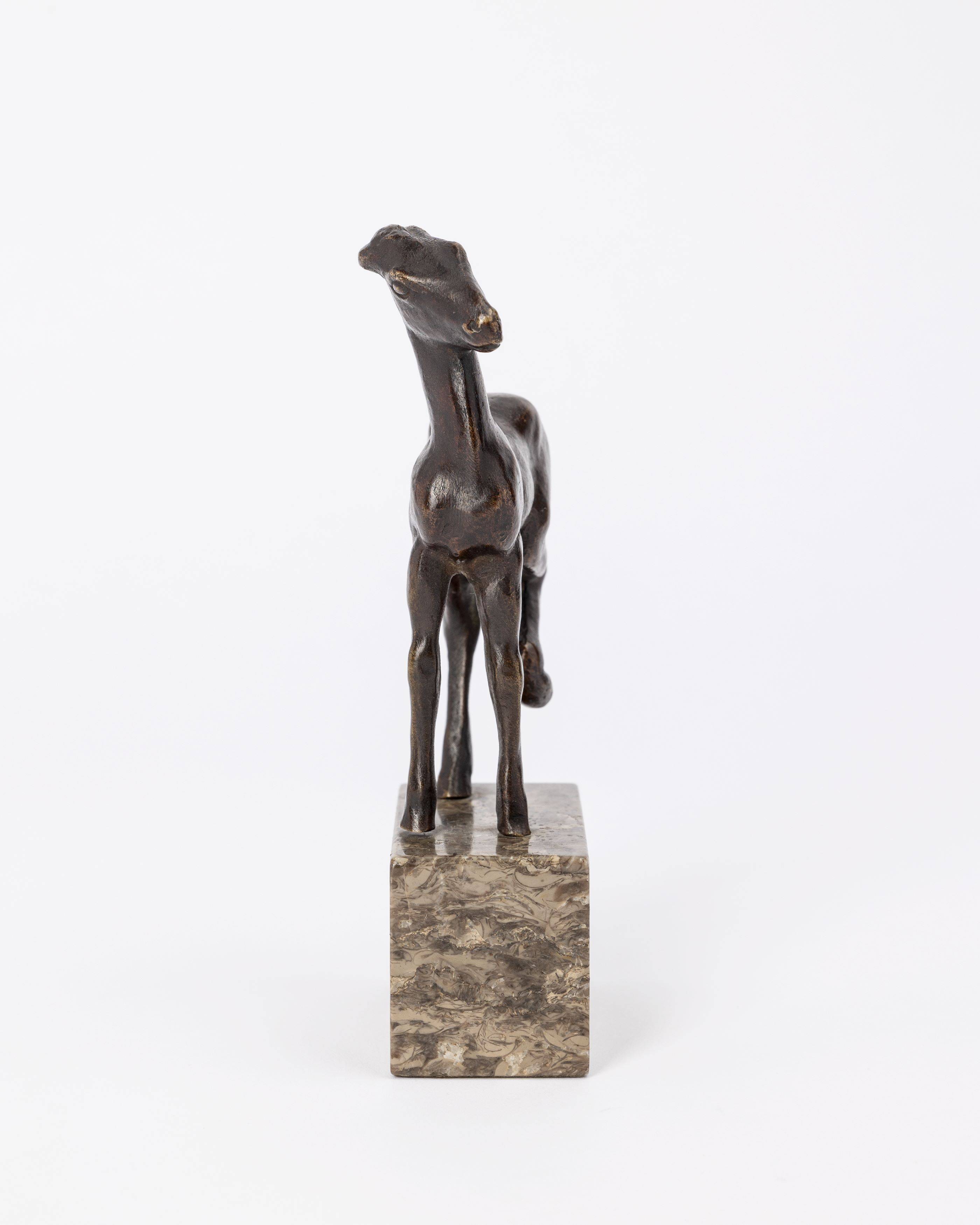 This picture shows the following artwork: Renée Sintenis. ”Ausschlagendes Fohlen”. 1919.