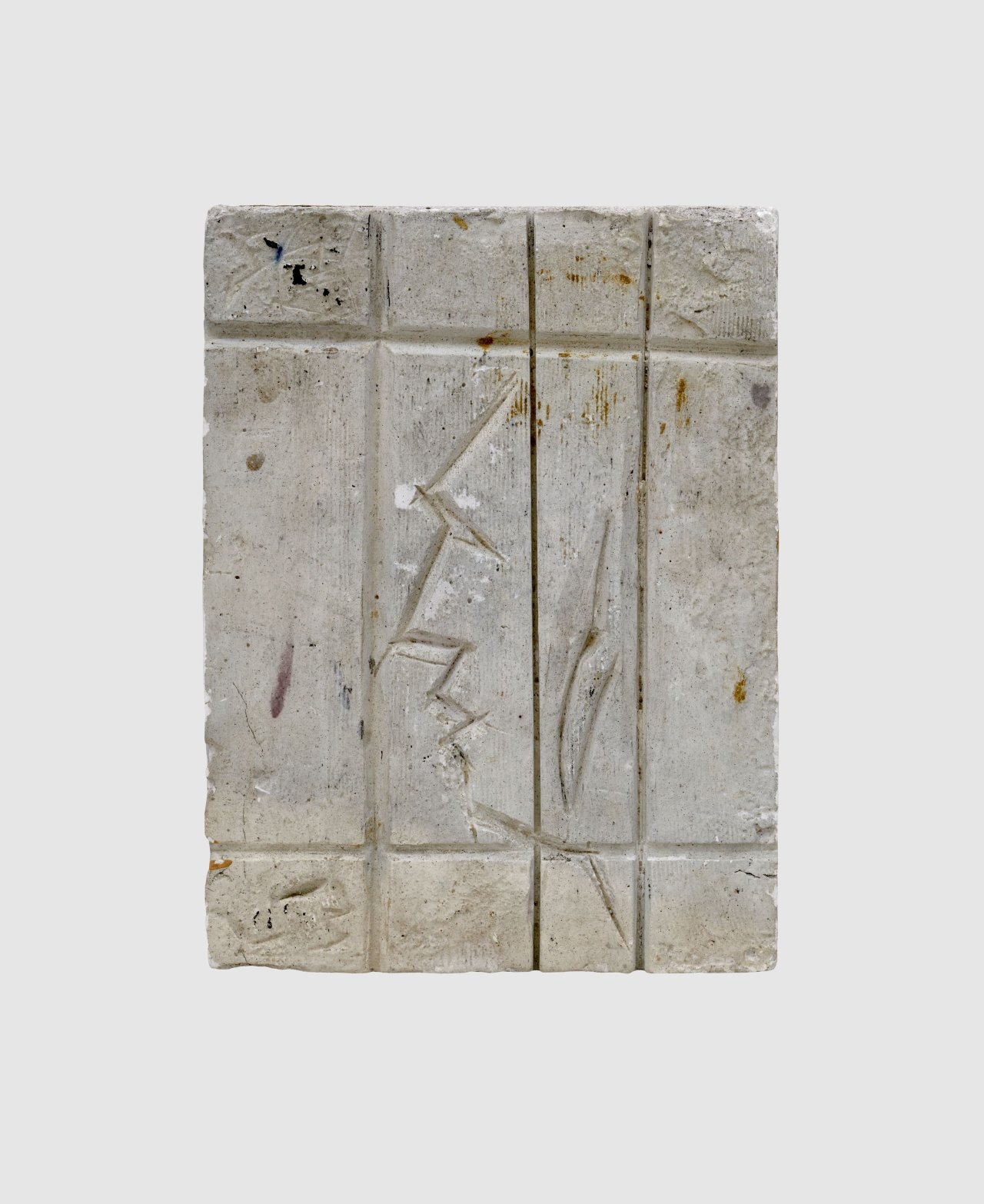 Auf diesem Bild ist das folgende Kunstwerk zu sehen: Hermann Glöckner. Kerbschnittproben mit Profil. 1956.