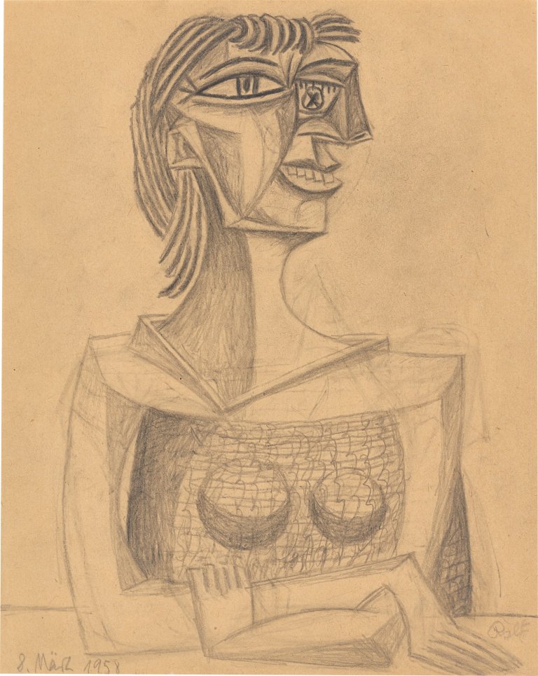 Auf diesem Bild ist das folgende Kunstwerk zu sehen: A.R. Penck. Ohne Titel. 1958.