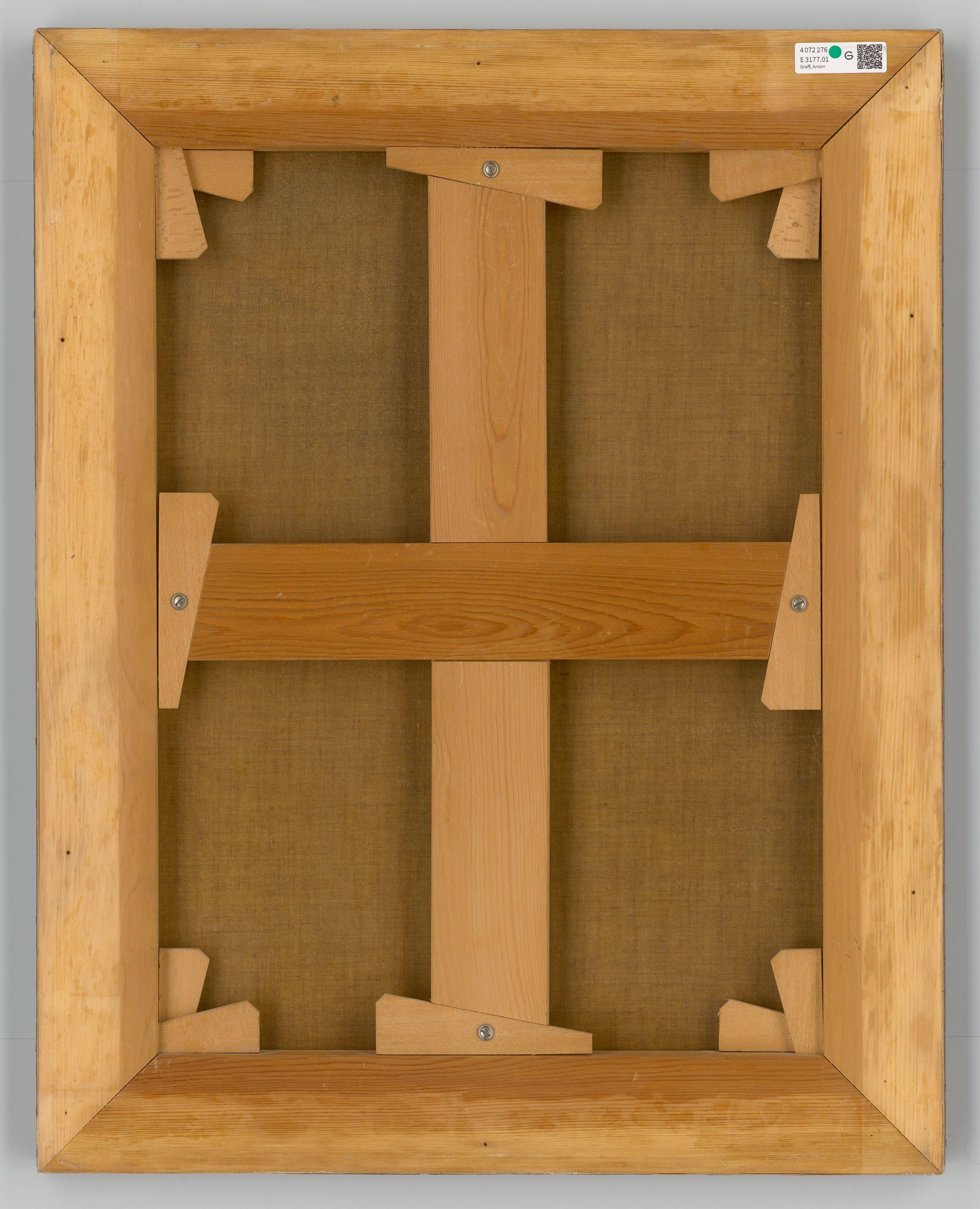 Auf diesem Bild ist das folgende Kunstwerk zu sehen: Anton Graff. Porträt einer jungen Dame (die Künstlerin Dora Stock). Um 1785.