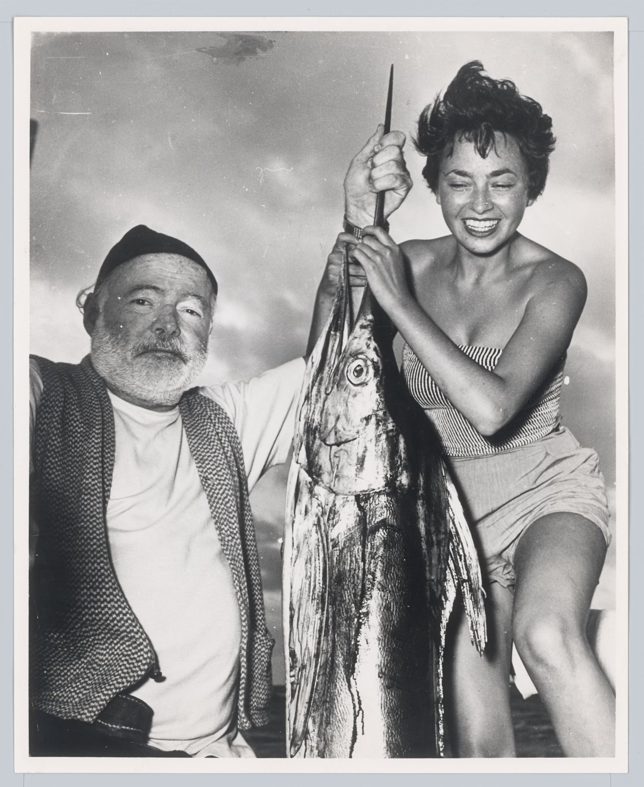 This picture shows the following artwork: Inge Feltrinelli. Ernest Hemingway & Inge Feltrinelli. 1953.