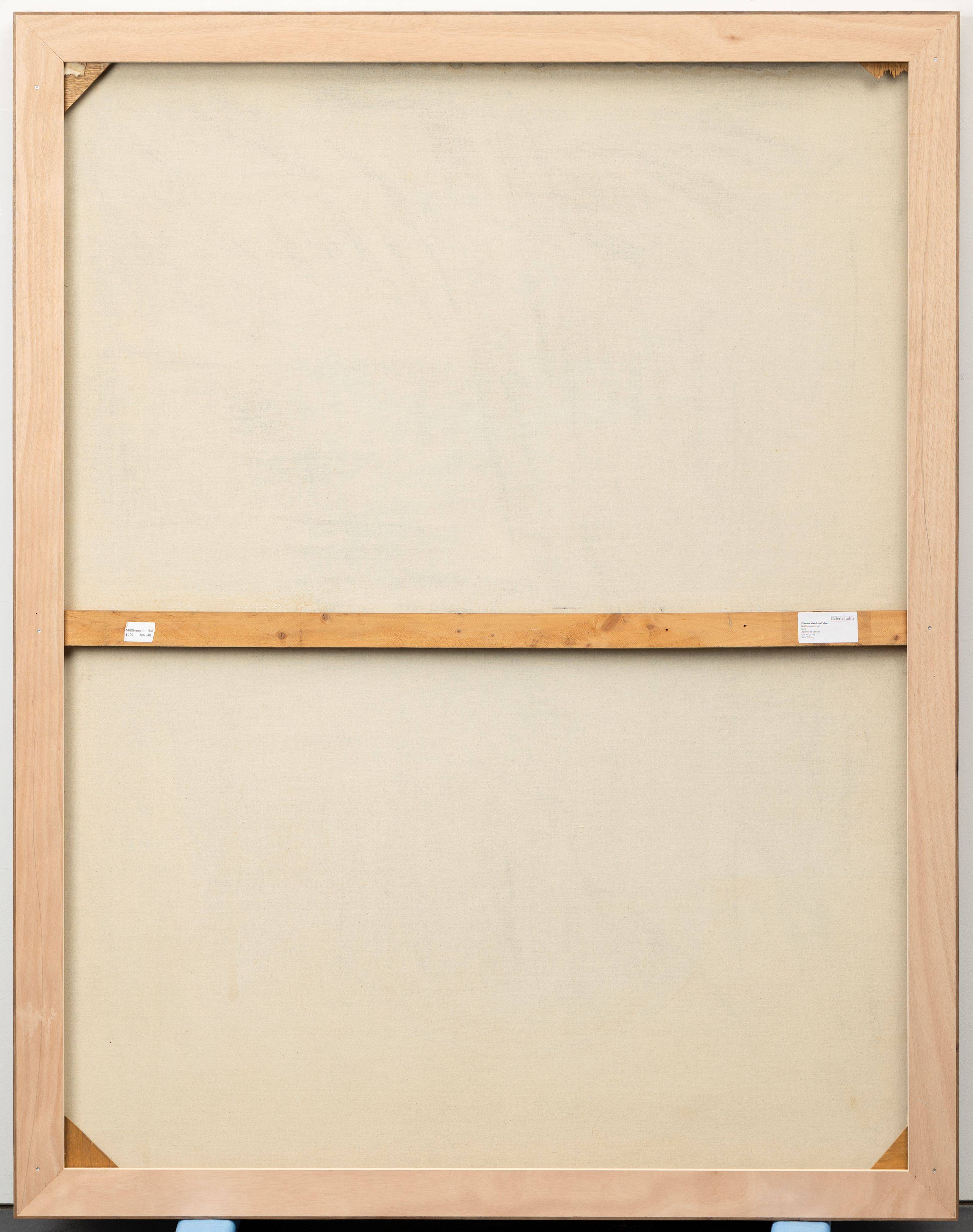 Auf diesem Bild ist das folgende Kunstwerk zu sehen: Werner Matthias Pelzer. „Mülltonne im Hof“. 1970.