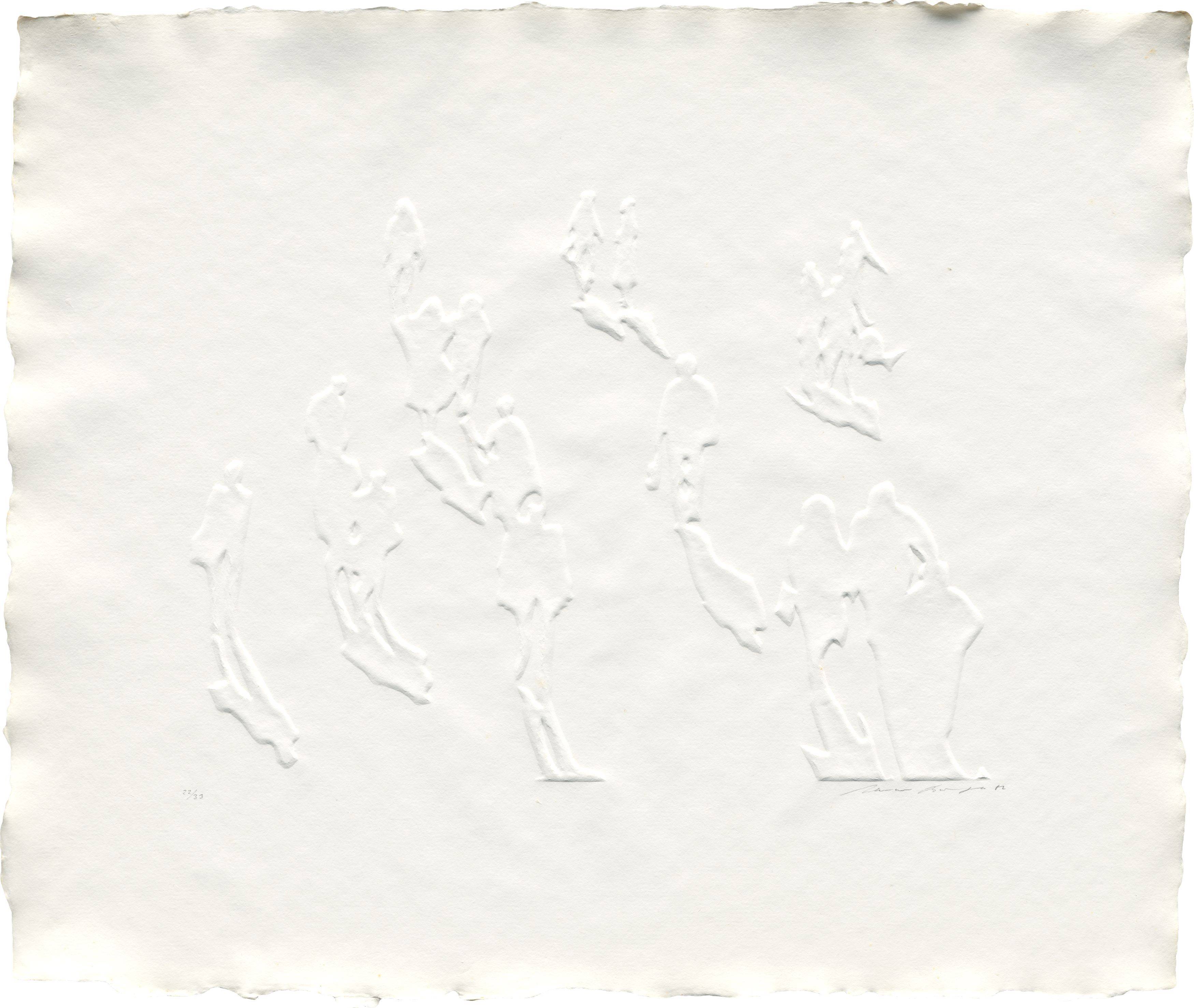 Auf diesem Bild ist das folgende Kunstwerk zu sehen: Werner Berges. „Begegnungen“. 1982.