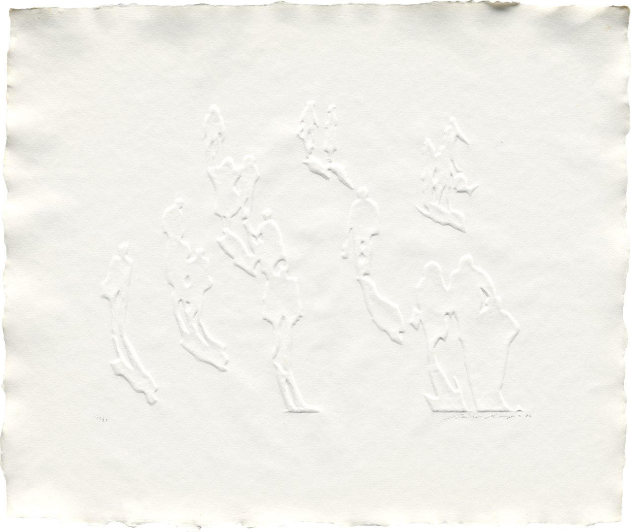 Auf diesem Bild ist das folgende Kunstwerk zu sehen: Werner Berges. „Begegnungen“. 1982.