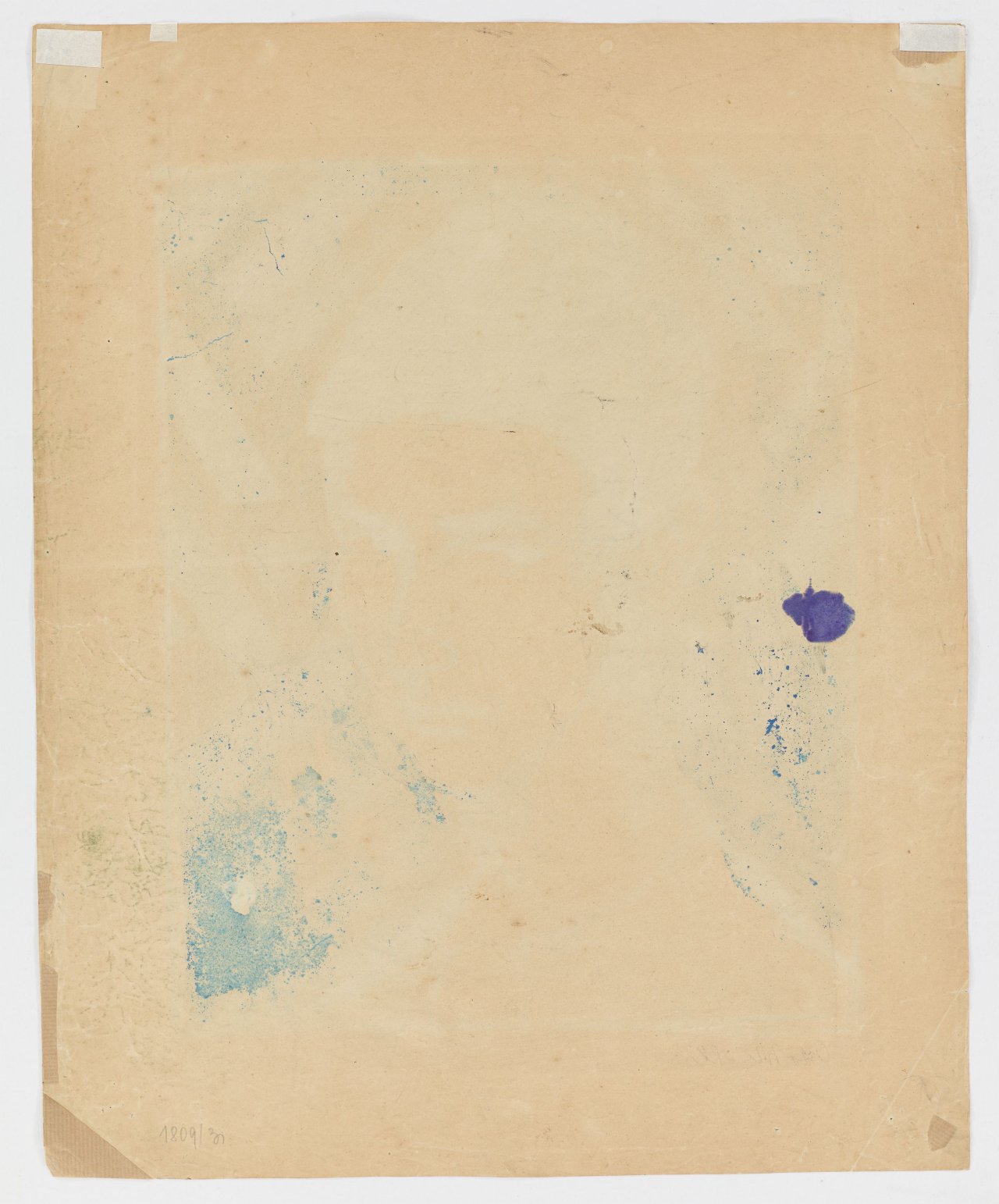 This picture shows the following artwork: Otto Mueller. ”Bildnis Eugen (Knabenkopf 1919)”. 1919.