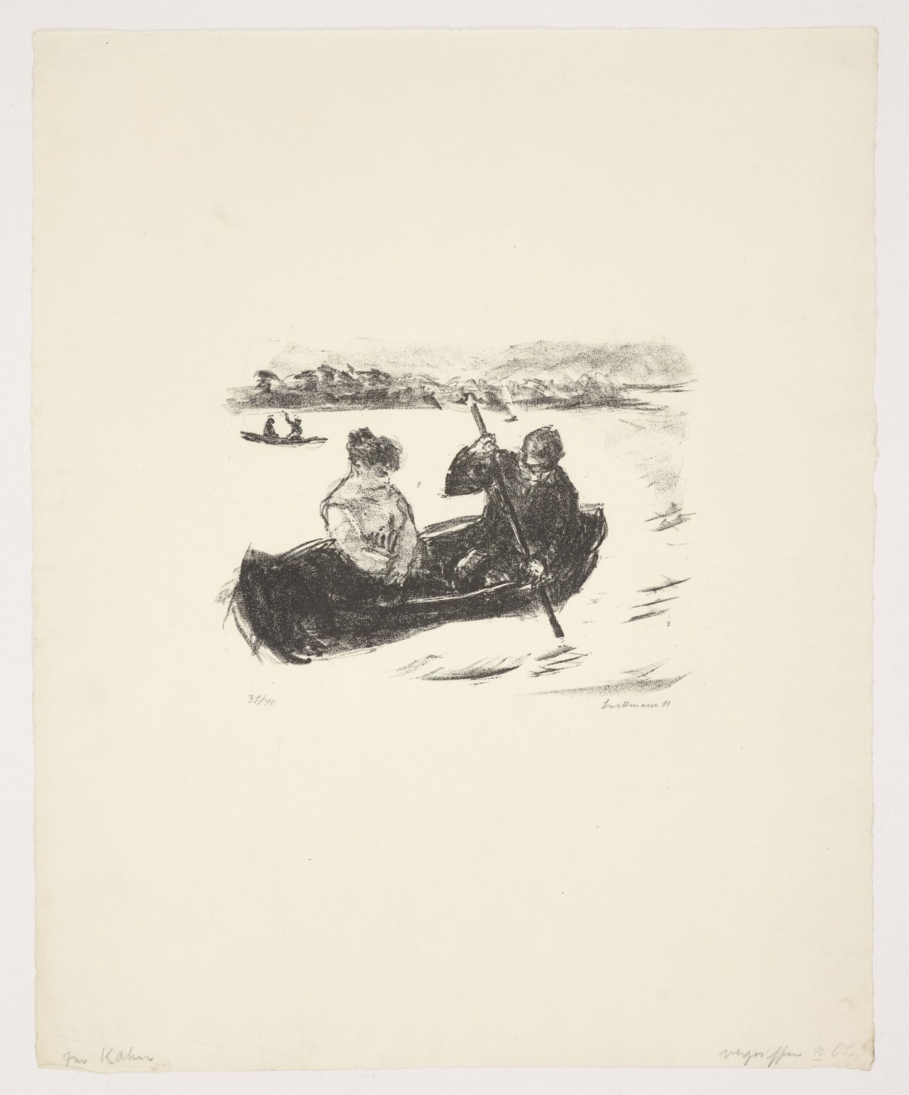 This picture shows the following artwork: Max Beckmann. ”Boote auf dem Tegeler See”. 1911.