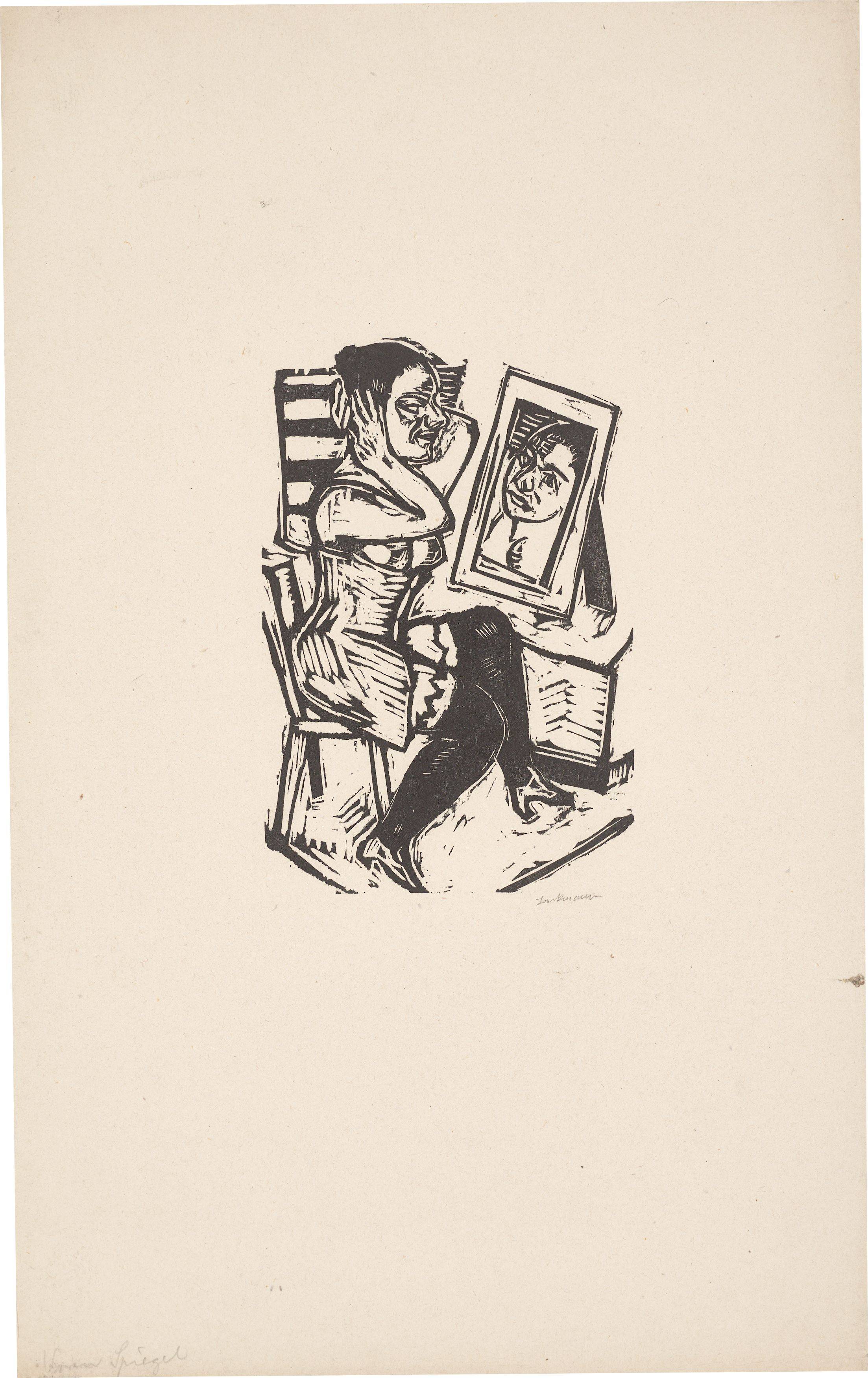 This picture shows the following artwork: Max Beckmann. ”Toilette”. 1923.