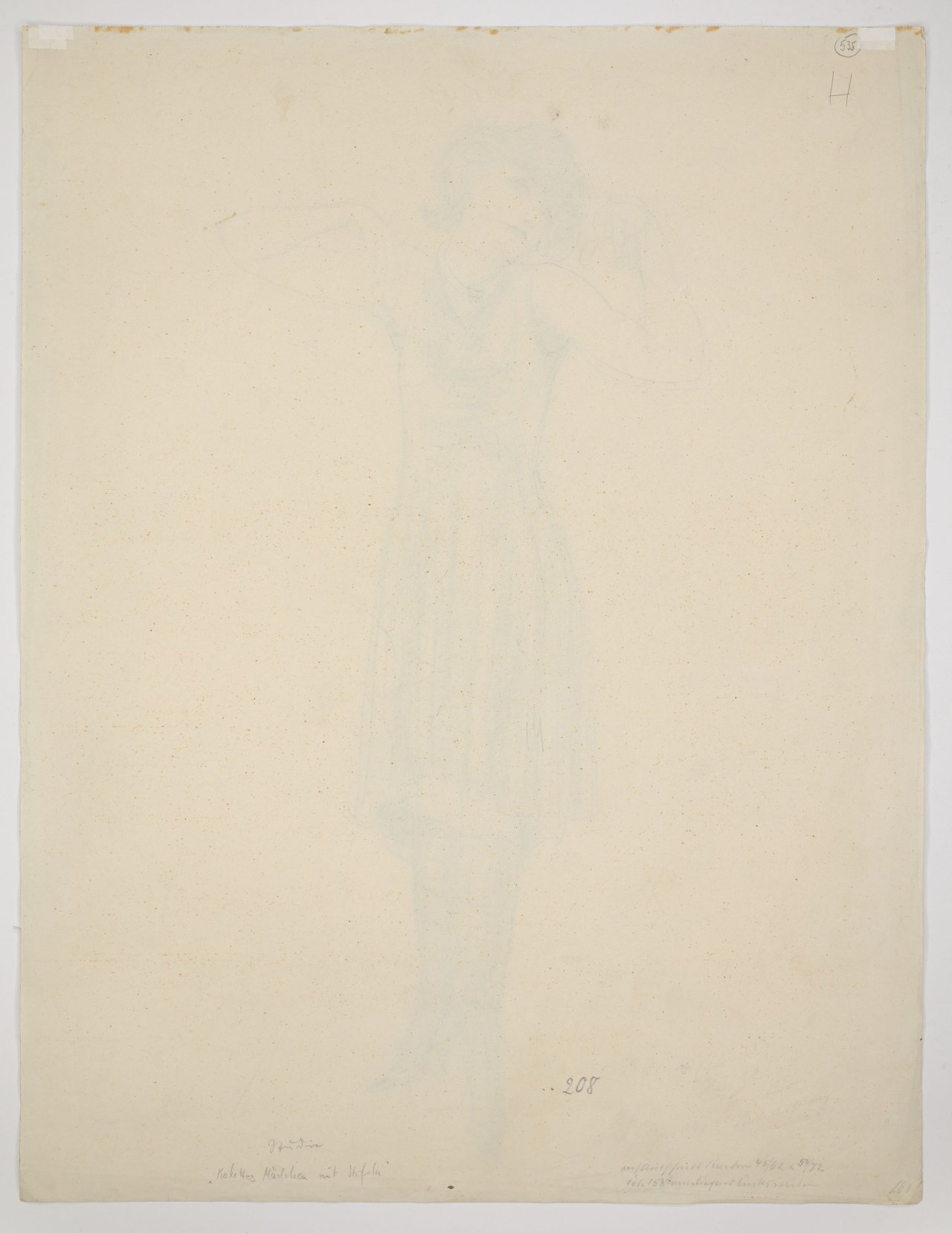 Auf diesem Bild ist das folgende Kunstwerk zu sehen: Rudolf Schlichter. Stehende in Knöpfstiefeln (Speedy). 1927/28.