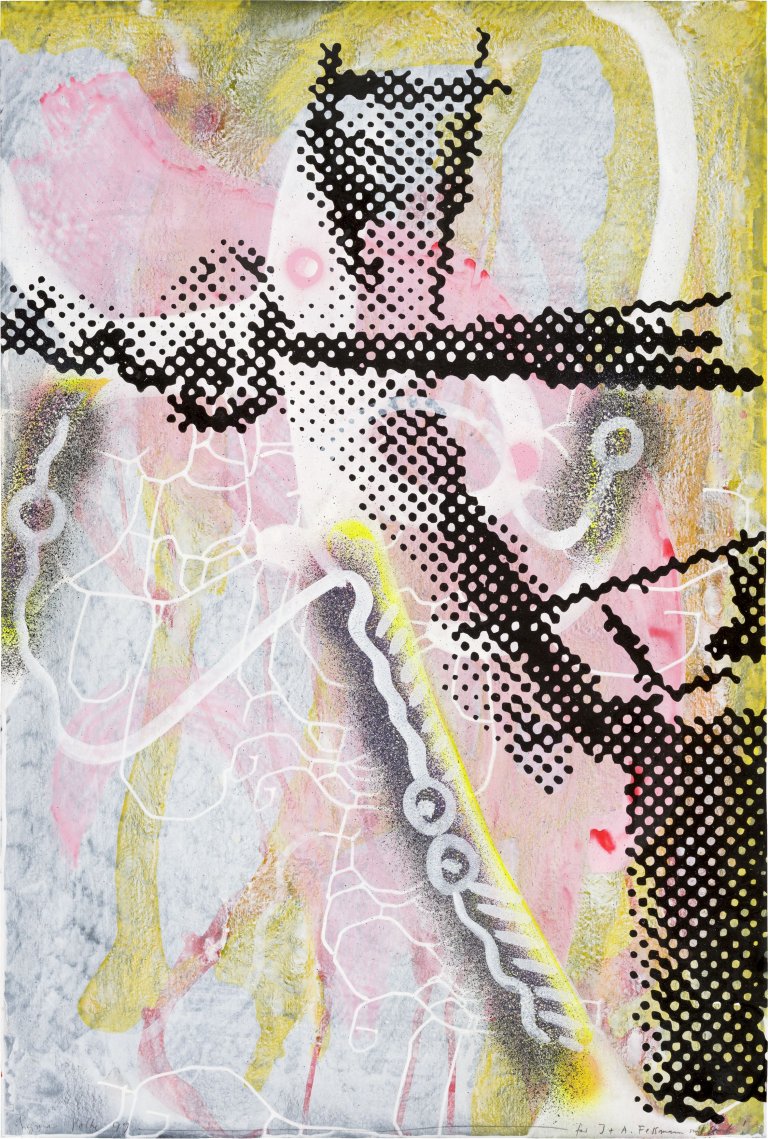 Auf diesem Bild ist das folgende Kunstwerk zu sehen: Sigmar Polke. Ohne Titel. 1999.