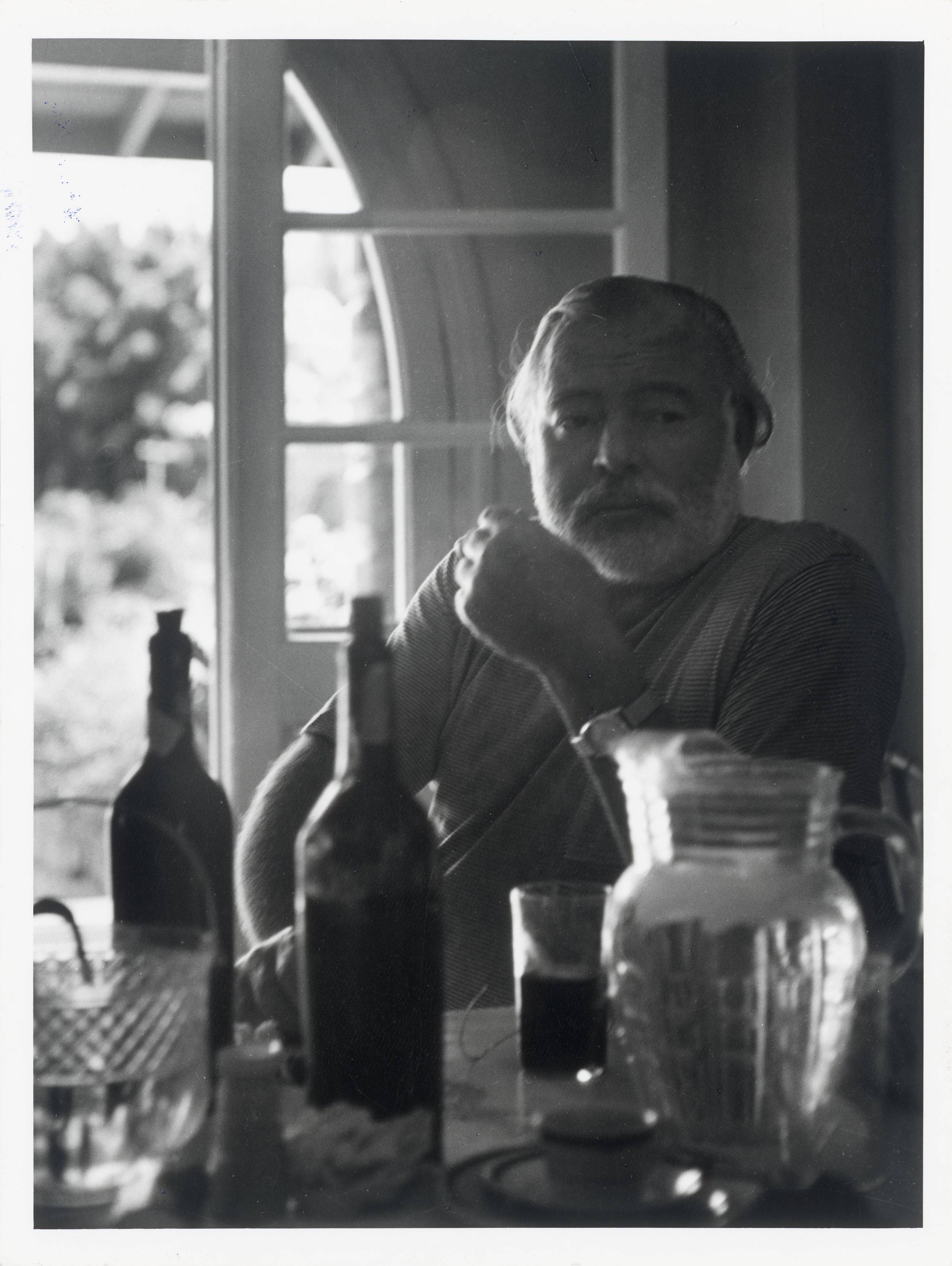 This picture shows the following artwork: Inge Feltrinelli. Ernest Hemingway. 1953.