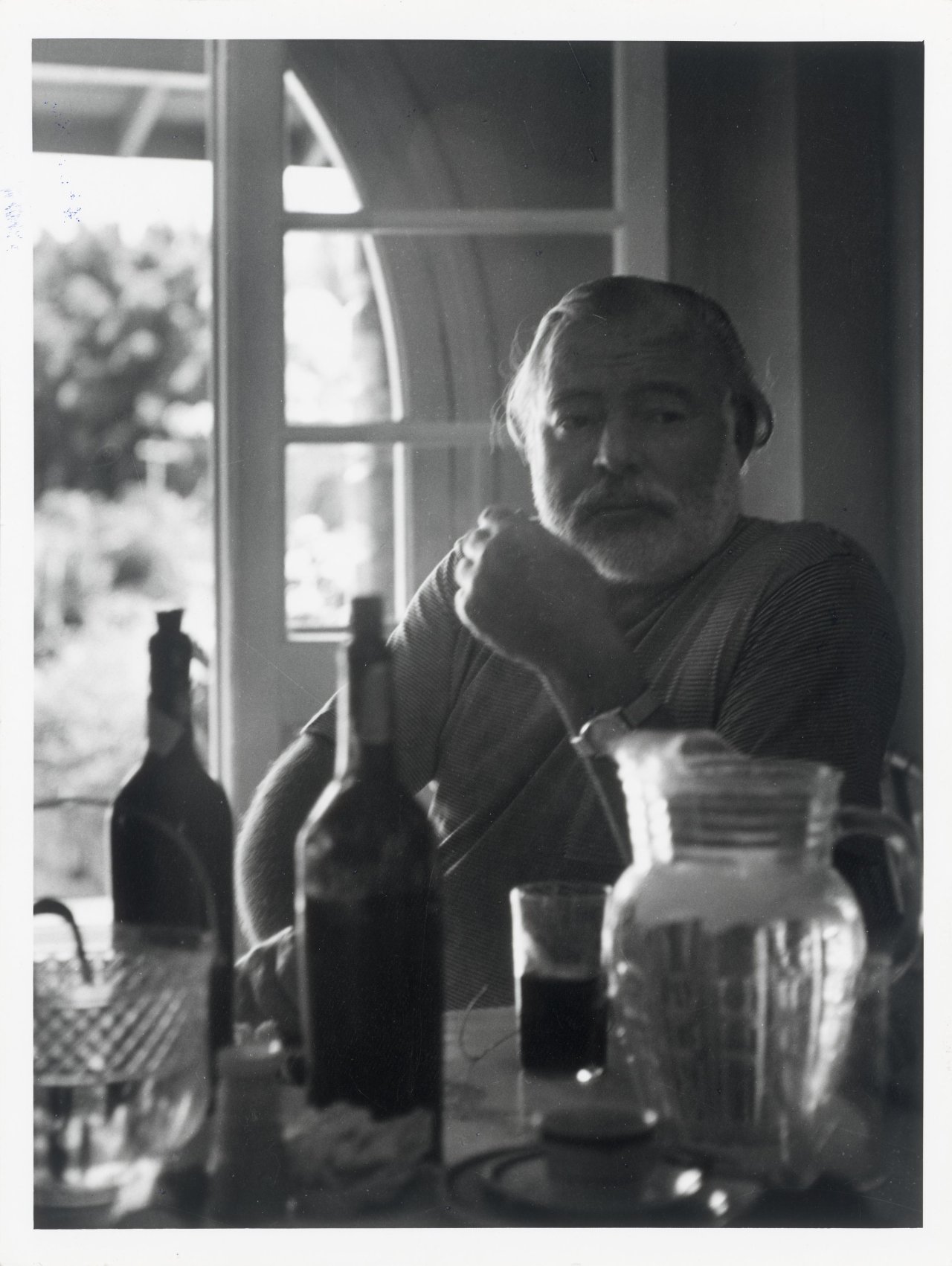 This picture shows the following artwork: Inge Feltrinelli. Ernest Hemingway. 1953.