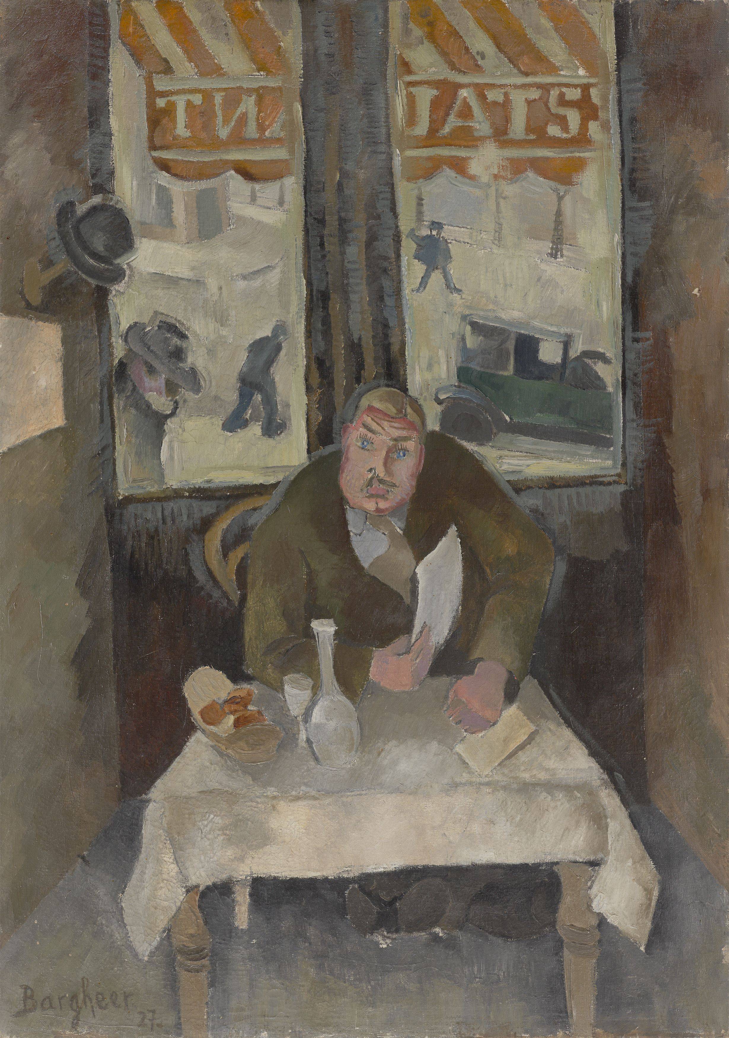 Auf diesem Bild ist das folgende Kunstwerk zu sehen: Eduard Bargheer. „Der Esser“. 1927.