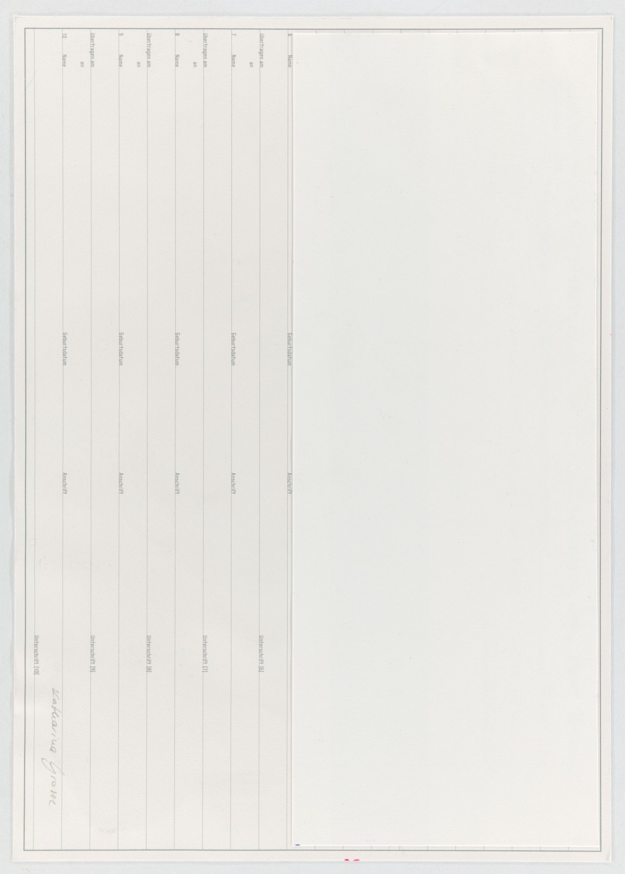 This picture shows the following artwork: Katharina Grosse. Drei Kunstaktien der UferHallen AG. 2011.