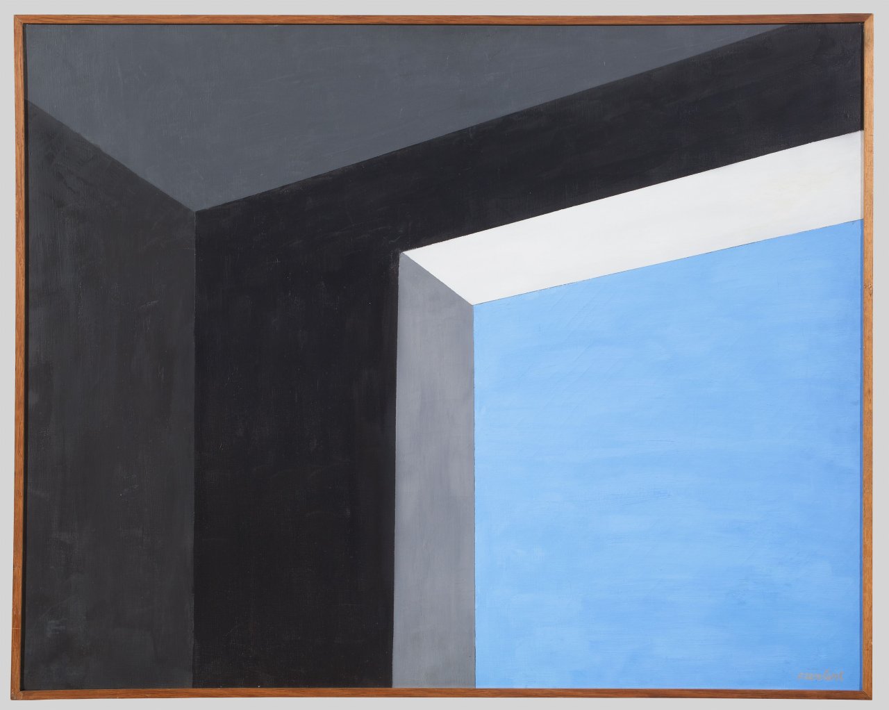 This picture shows the following artwork: Amédée Ozenfant. ”Fenêtre et ciel”. 1966.